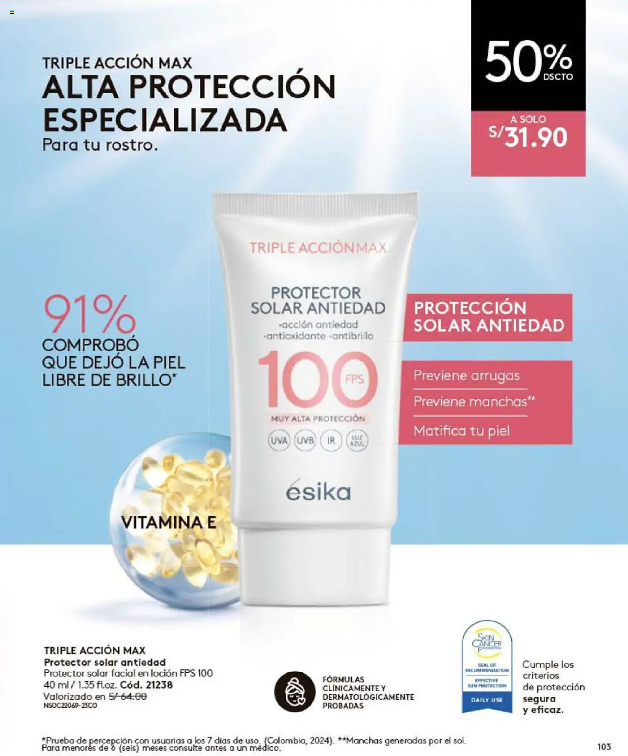 Catálogo Ésika válido desde 25.08.2025 | Página: 111 | Productos: Protector solar
