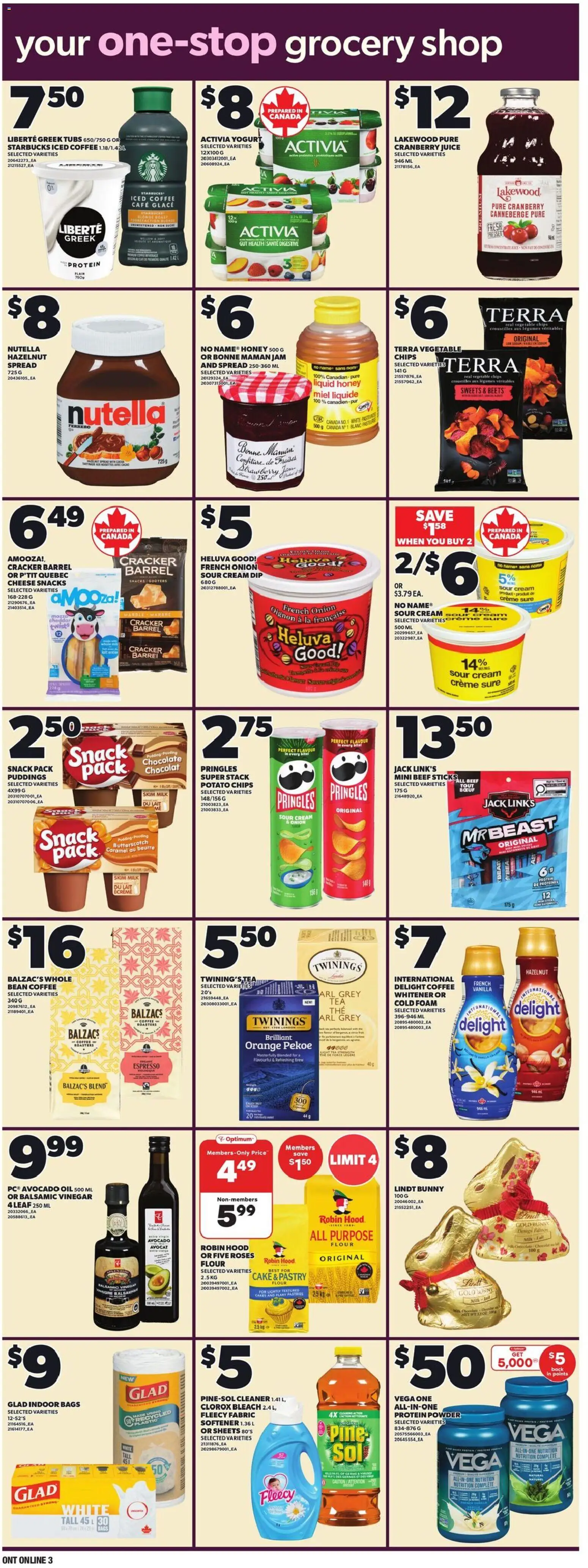 Loblaws flyer valid from 05.03.2026 | Page: 12 | Products: Oil, Coffee, Chocolate, Suit