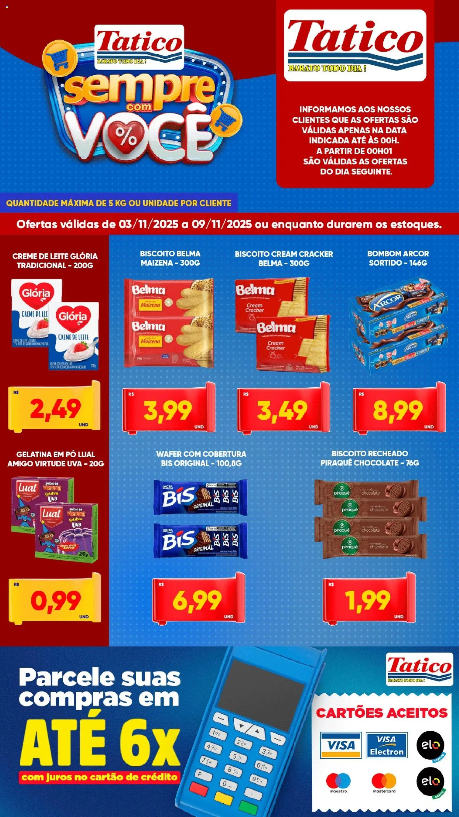 Tatico Folheto - válido de 03.11.2025 | Página: 5 | Produtos: Leite, Chocolate, Creme, Gelatina