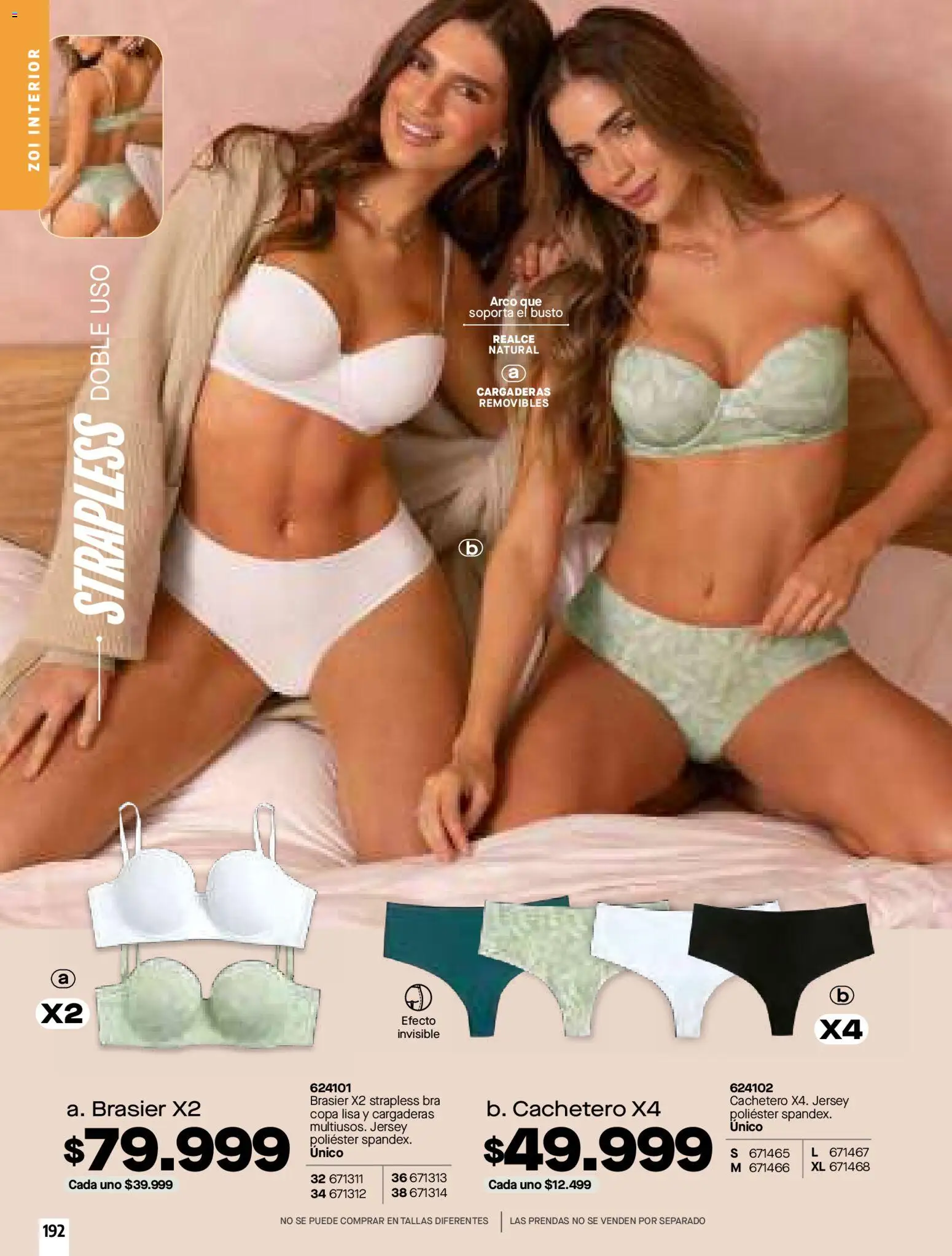 Pacifika revista - valida desde el 01.04.2026 | Página: 192 | Productos: Brasier, Cachetero