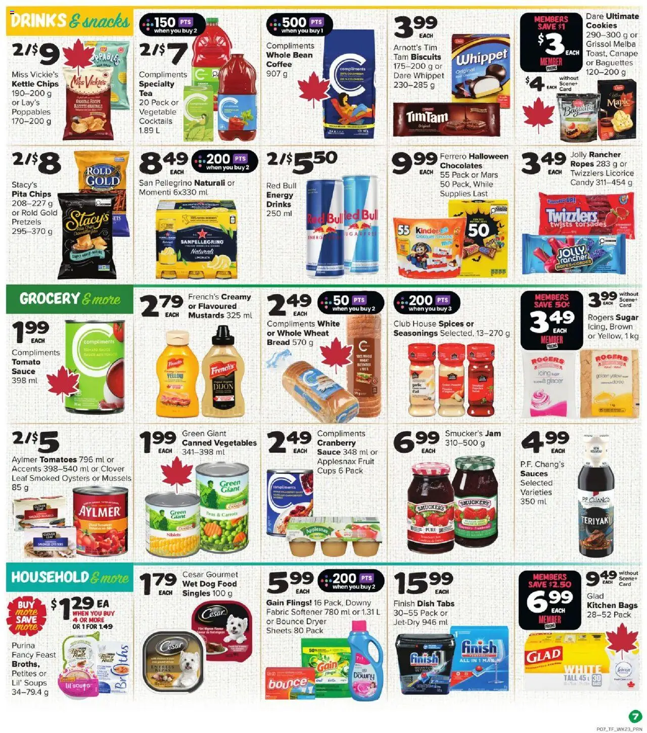 Thrifty Foods flyer valid from 02.10.2025 | Page: 8 | Products: Chips, Dryer, Coffee, Chocolate