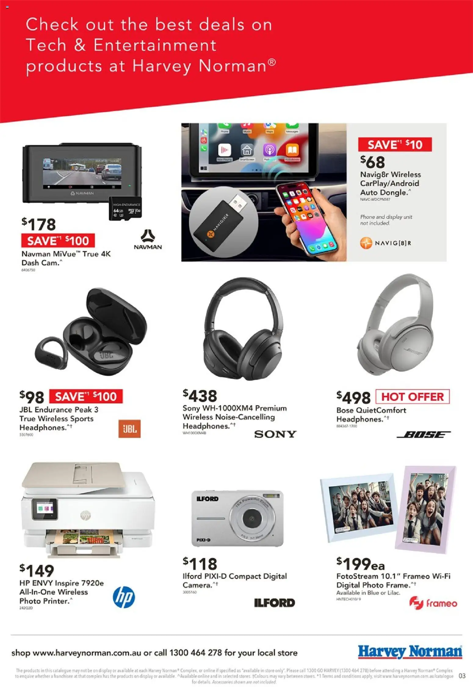 Harvey Norman catalogue - valid from 19.02.2026 | Page: 3 | Products: Photo frame, Accessories, Camera, Headphones