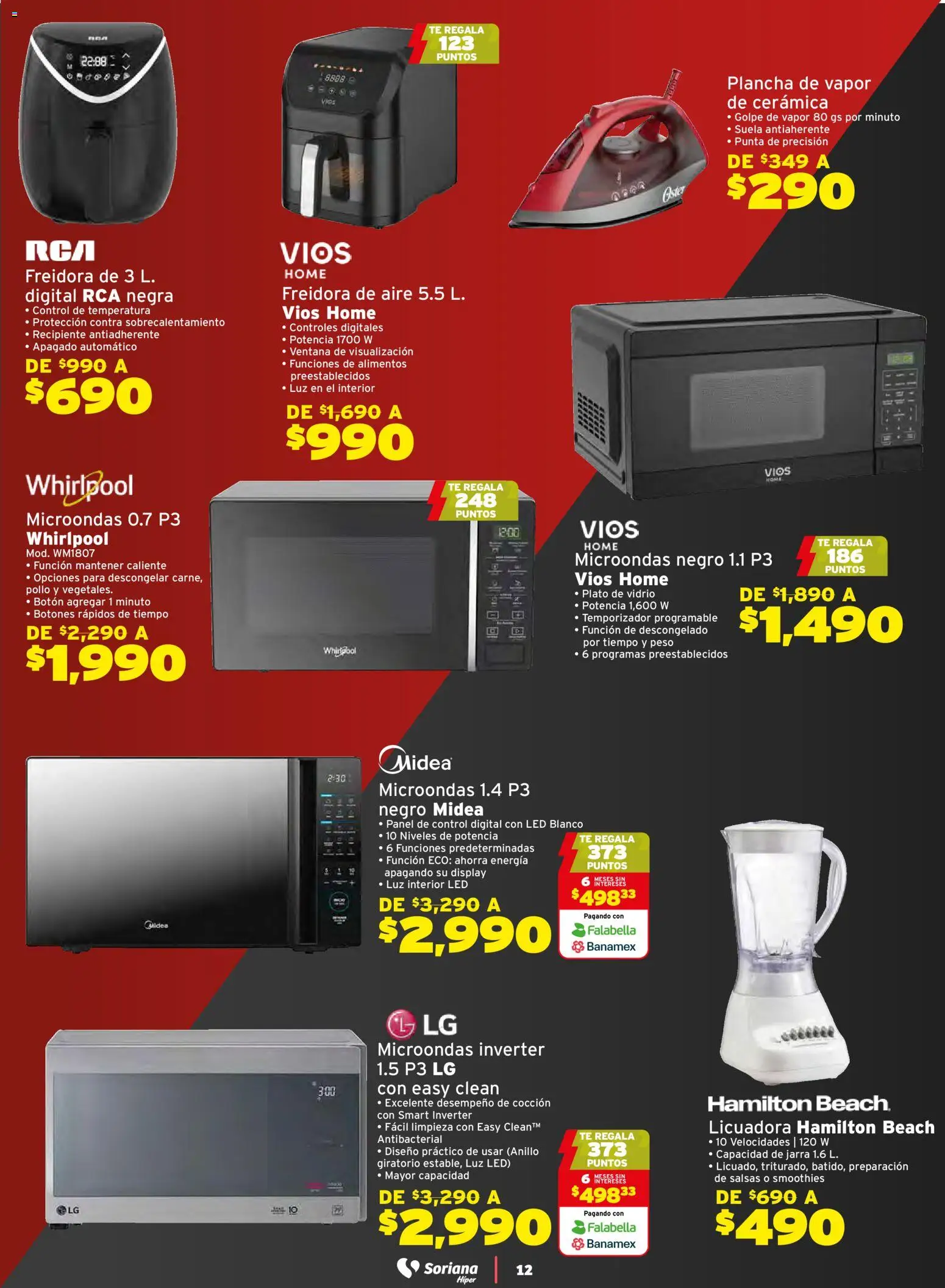 Nuevas ofertas de Soriana válidas en toda la República Mexicana desde el 21.11.2025. ¡Encuentra las mejores ofertas en Soriana - Black Prices Súper Nacional! | Página: 12 | Productos: Pollo, Plancha, Té, Anillo