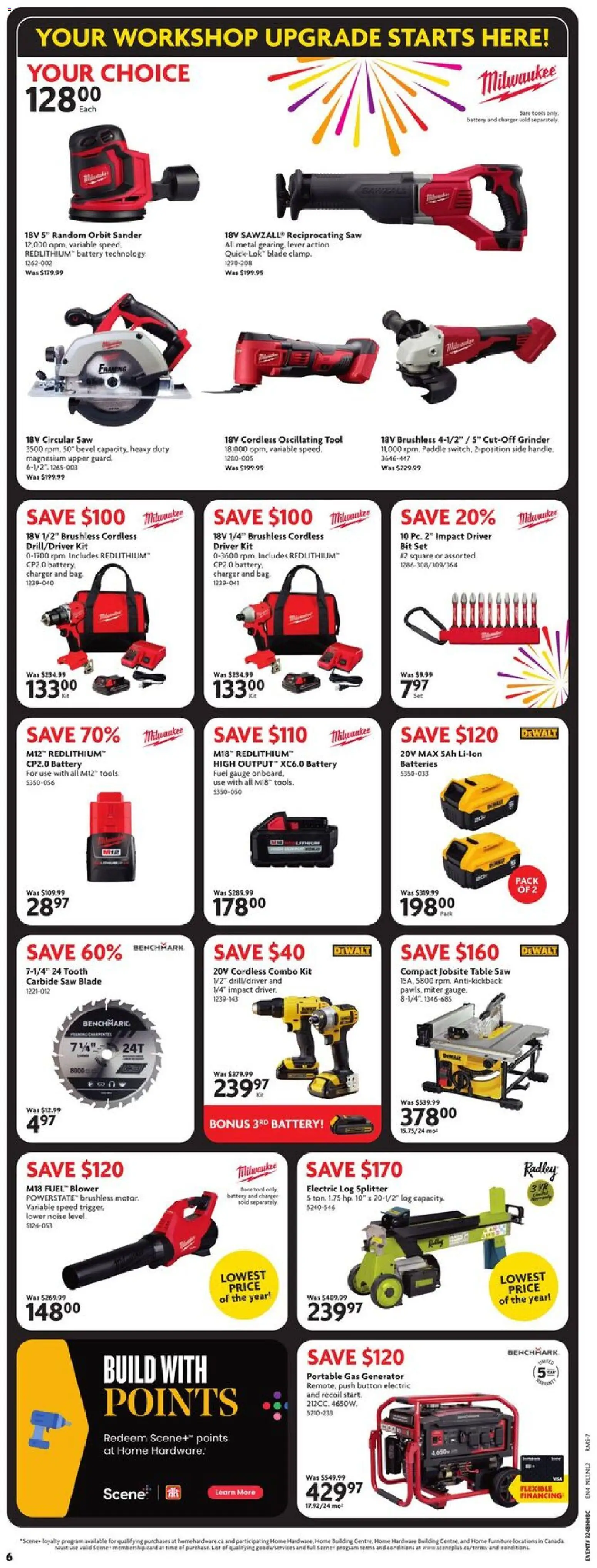 Home Hardware flyer valid from 27.11.2025 | Page: 7 | Products: Grinder, Table, Battery