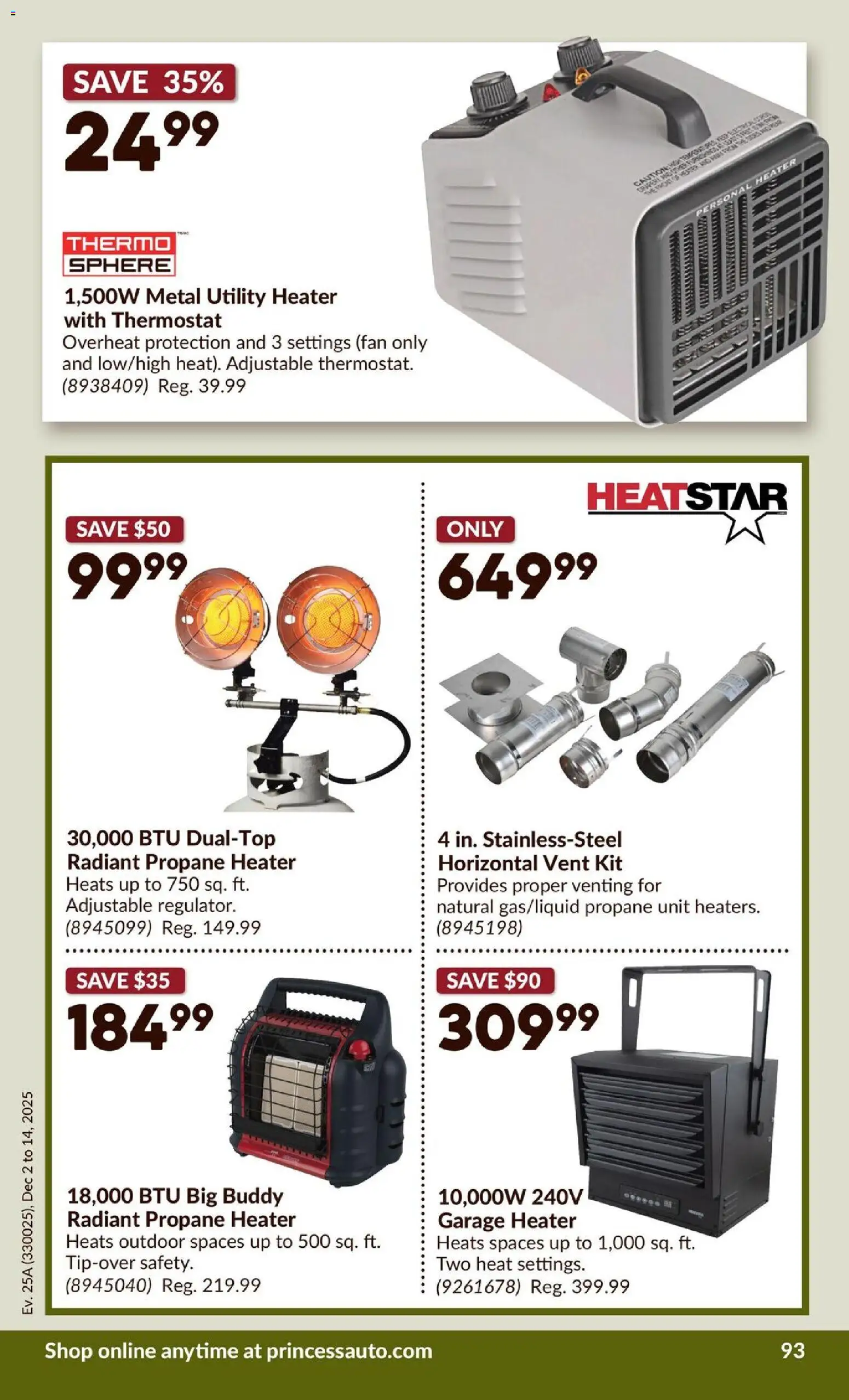 Princess Auto flyer valid from 02.12.2025 | Page: 98 | Products: Fan