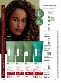 Natura - Ciclo 19/2025 - Pré-Visualização do folheto da loja Natura, válido de 26.11.2025 | Página: 160 | Produtos: Shampoo, Linhaça, Condicionador, Creme