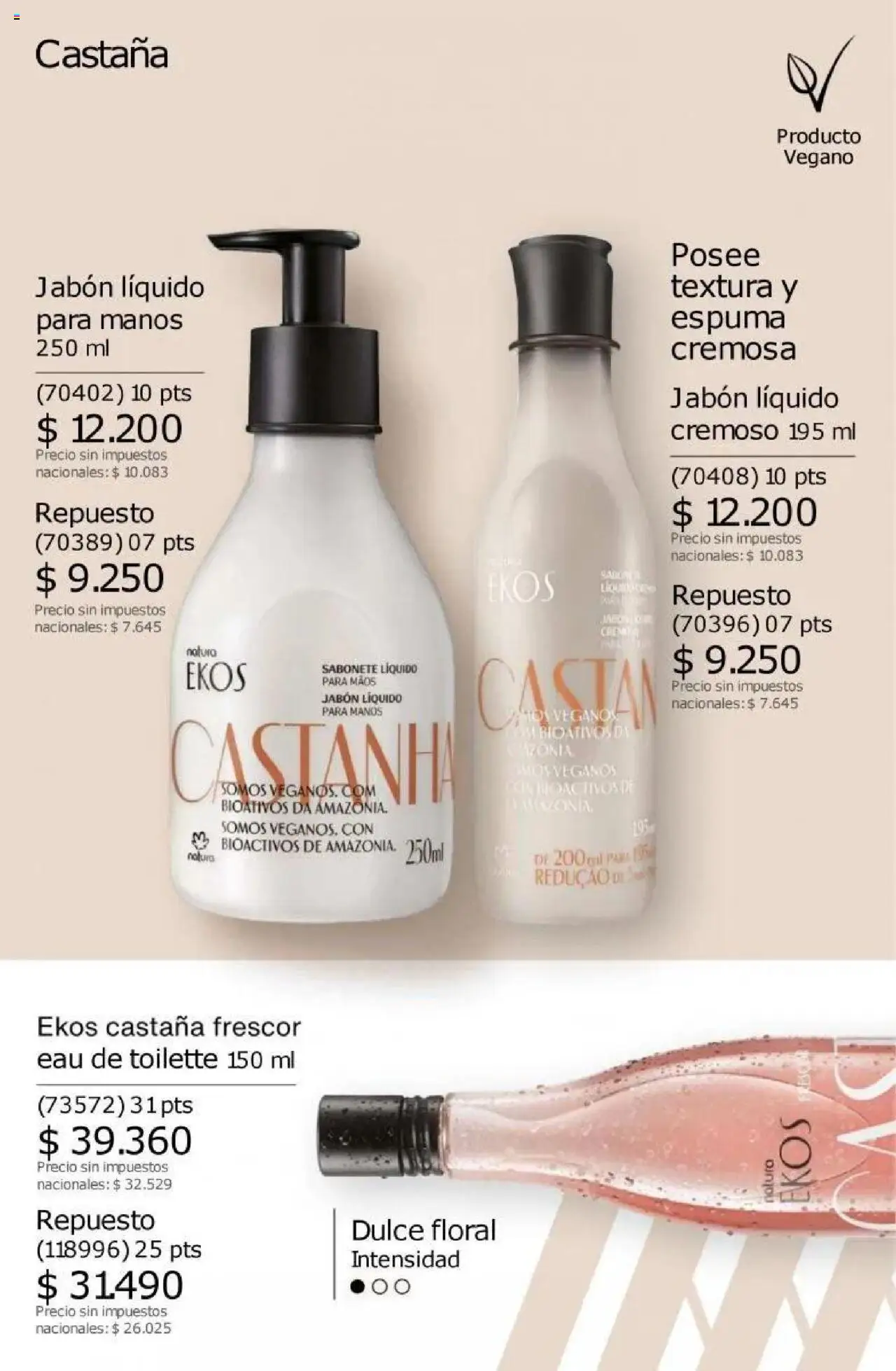 Catálogo Natura Ciclo 11 │ válido desde el 11.08.2025 | Página: 186 | Productos: Eau de toilette, Jabón líquido, Jabón, Espuma