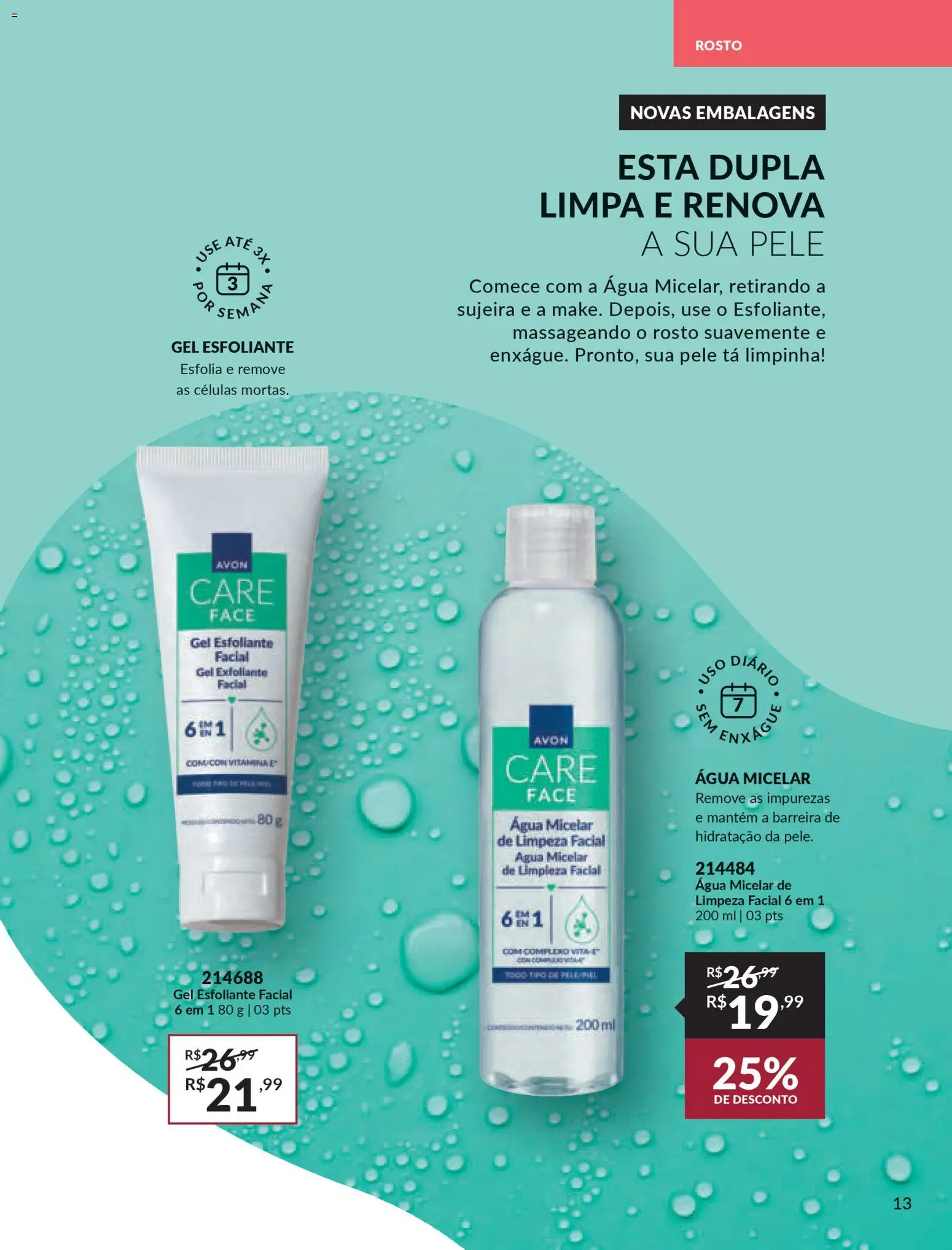 Avon Folheto - válido de 15.01.2026 | Página: 13 | Produtos: Água micelar