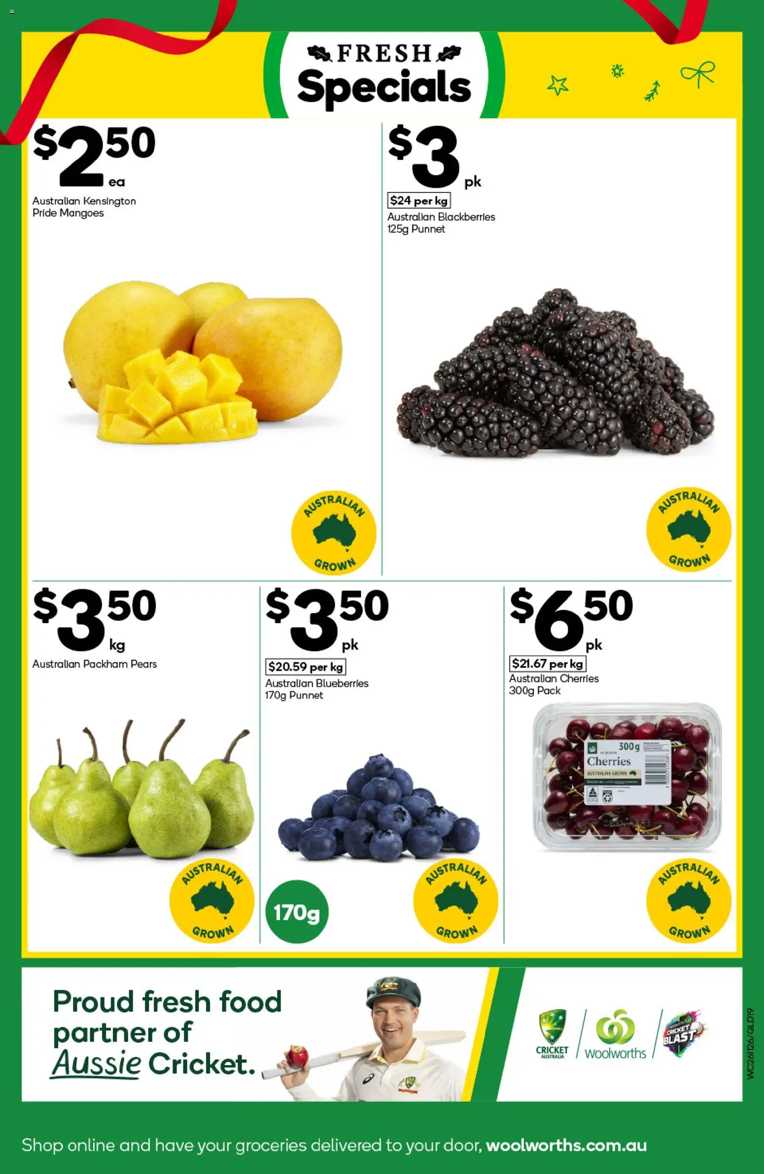 Woolworths catalogue - valid from 26.11.2025 | Page: 19 | Products: Cherries, Blueberries