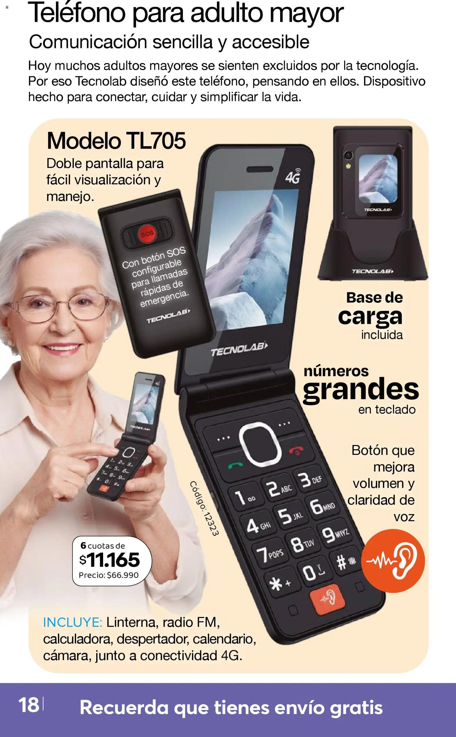 A3D Ofertas  │ válido desde el 10.04.2026 | Página: 18 | Productos: Teclado, Radio, Base, Teléfono