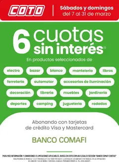 Vista previa Coto - Banco Comafi Marzo válido desde el 07.03.2026