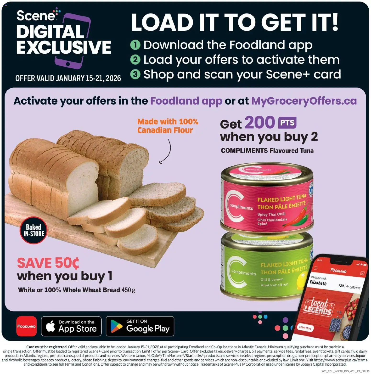Foodland flyer valid from 15.01.2026 | Page: 12 | Products: Bread