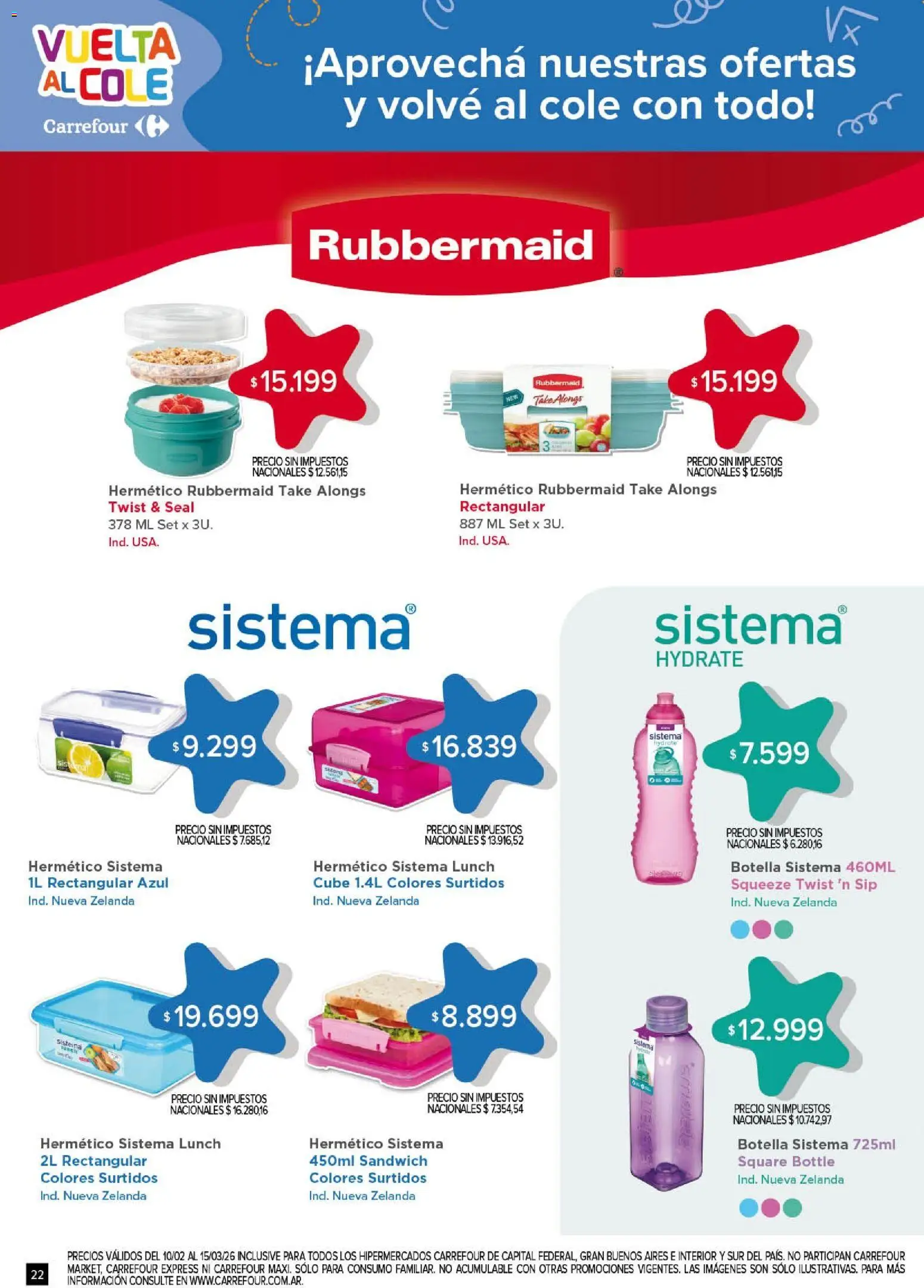 Carrefour - Vuelta al Cole  │ válido desde el 10.02.2026 | Página: 22 | Productos: Botella