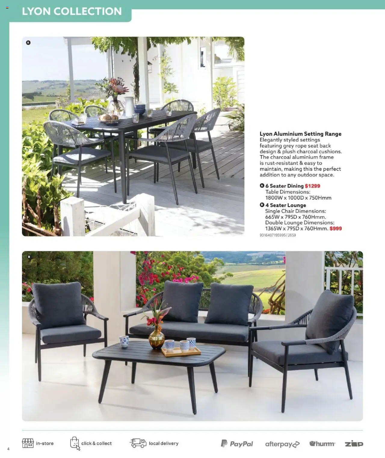 Mitre 10 catalogue - valid from 03.09.2025 | Page: 4 | Products: Table, Chair