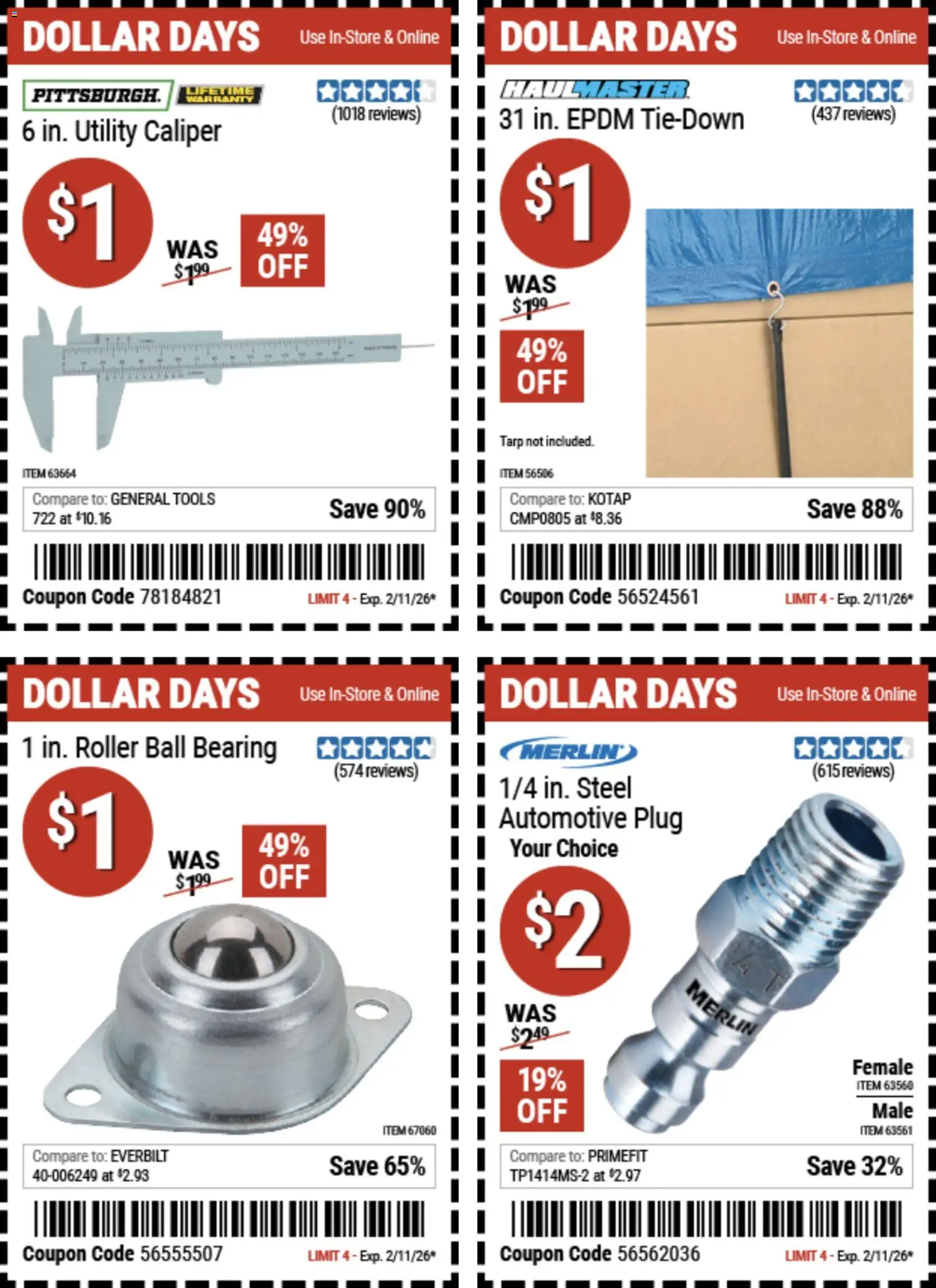 Harbor Freight Dollar Days - valid from 29.01.2026 | Page: 4