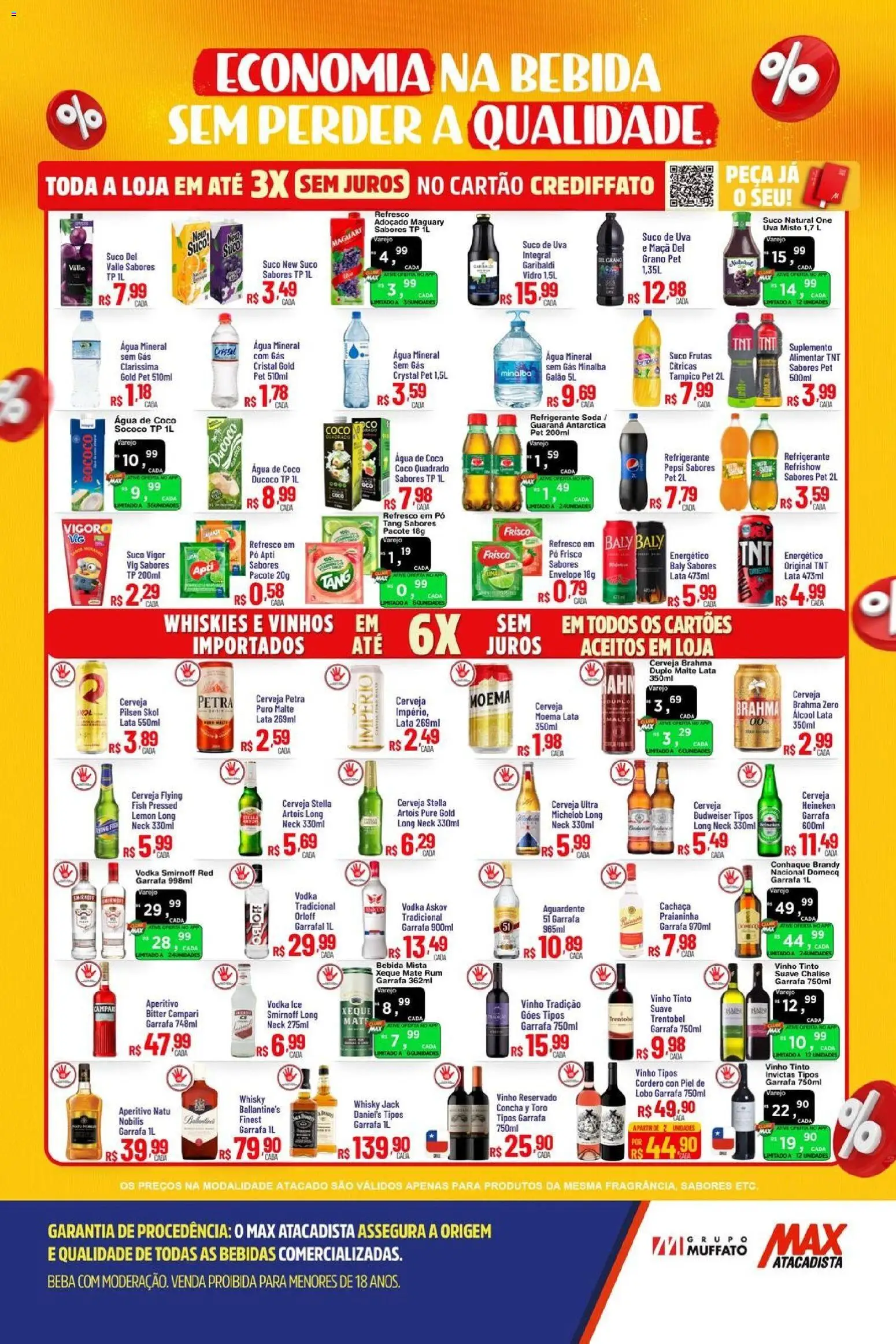 Max Atacadista Folheto - válido de 13.04.2026 | Página: 4 | Produtos: Pó, Energético, Conhaque, Campari