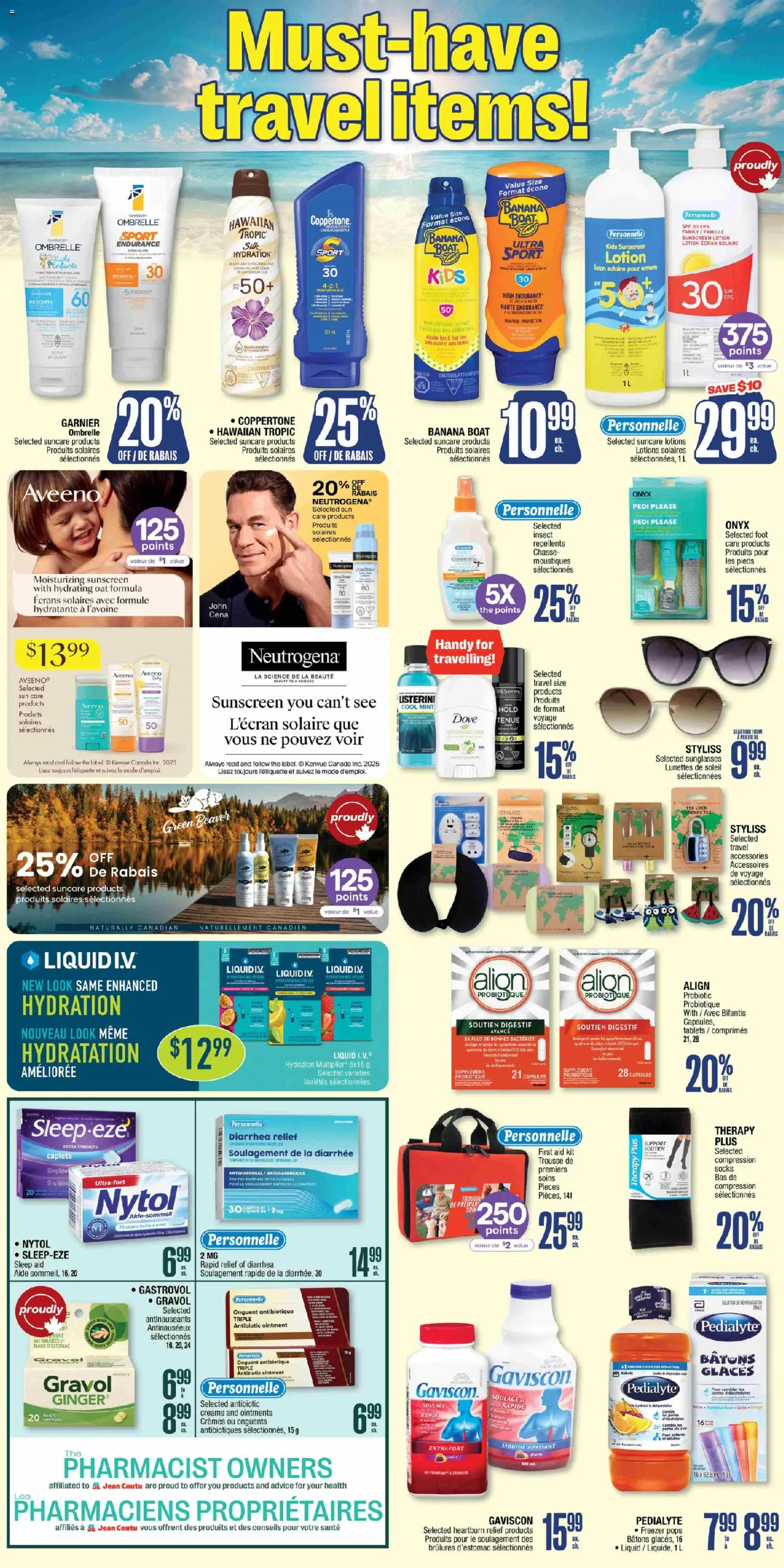 Jean Coutu flyer valid from 27.11.2025 | Page: 9 | Products: Freezer, Sunscreen, Socks