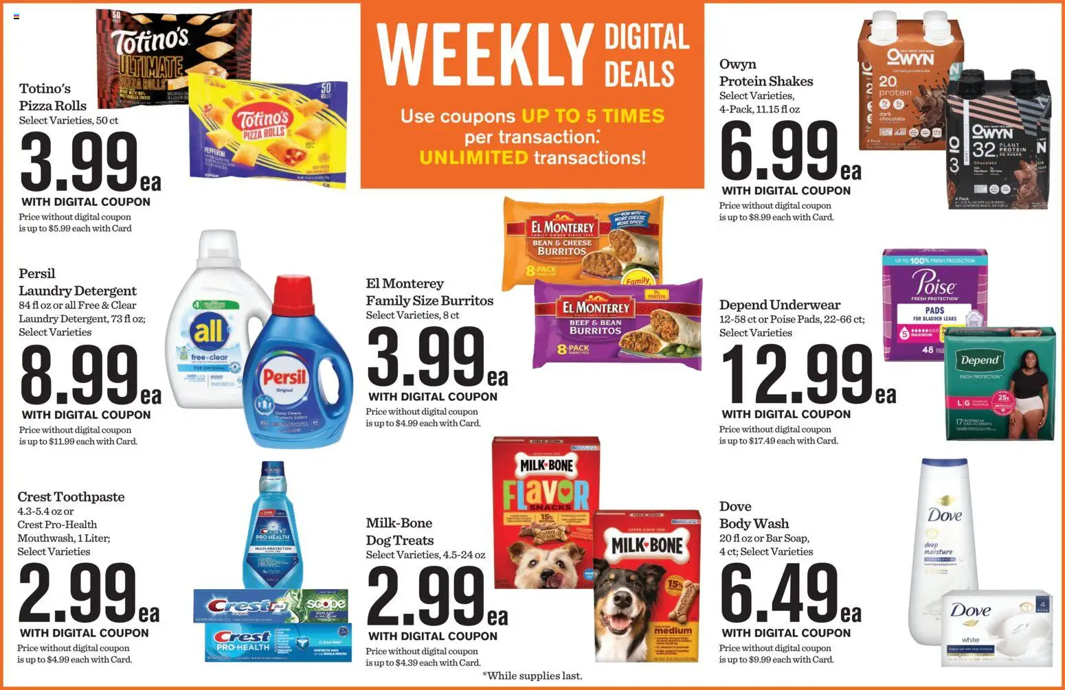 Mariano's Weekly Ad - valid from 29.04.2026 | Page: 4 | Products: Cheese, Pizza, Beef, Detergent