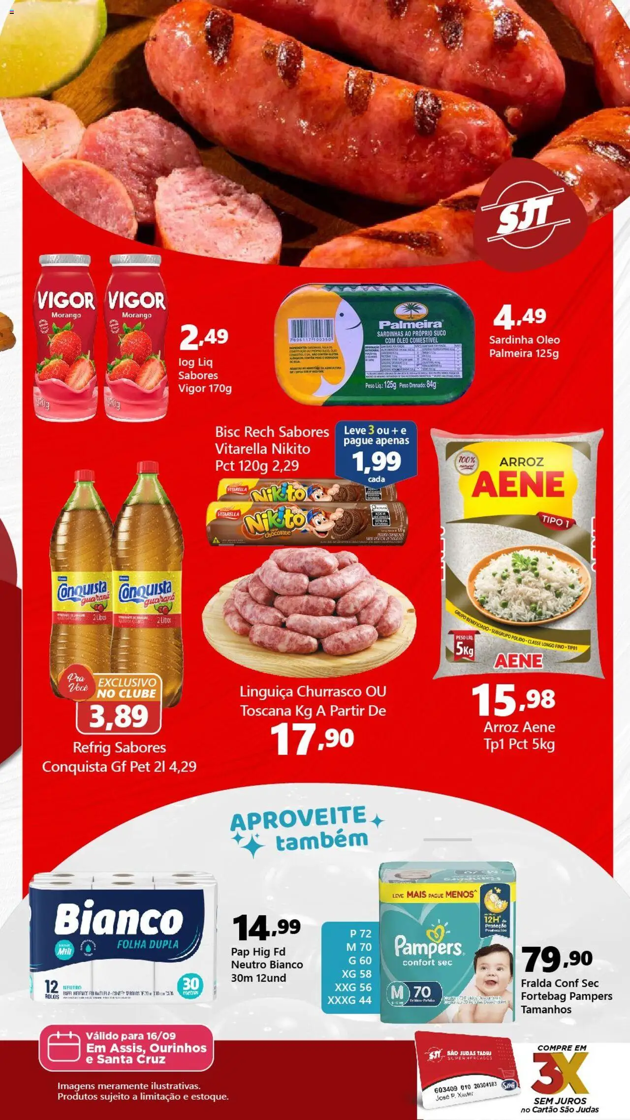 São Judas Tadeu Folheto - válido de 16.09.2025 | Página: 2 | Produtos: Pampers, Guaraná, Óleo, Suco