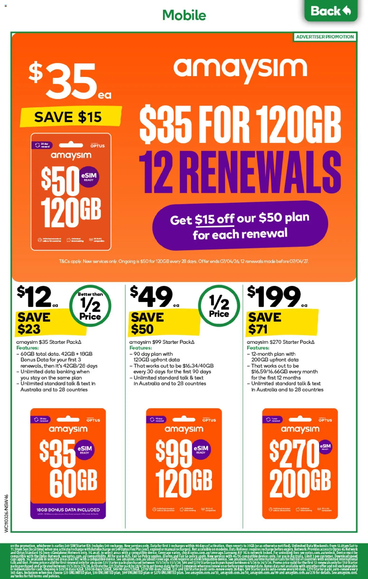 Woolworths catalogue - valid from 11.03.2026 | Page: 46 | Products: Device, Mobile