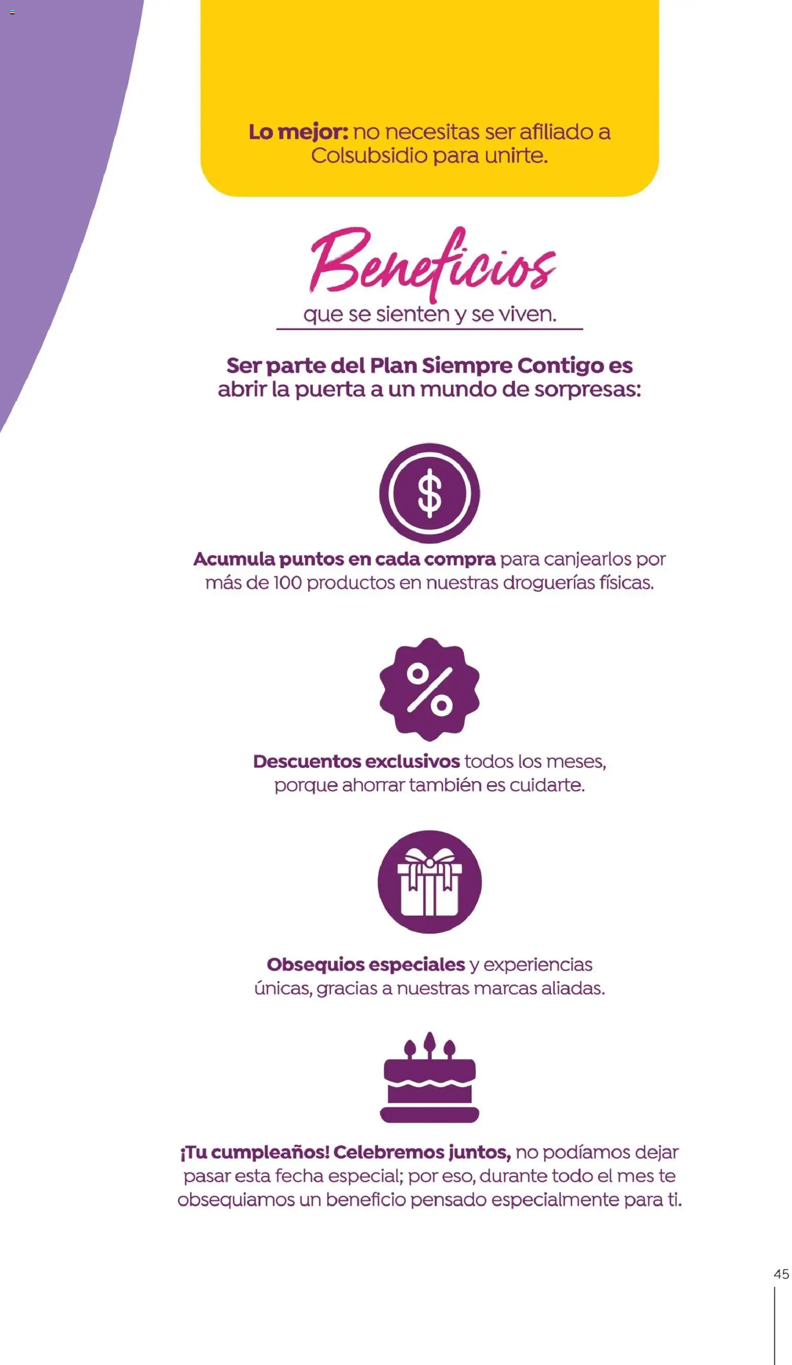 Colsubsidio revista - valida desde el 01.10.2025 | Página: 45 | Productos: Té