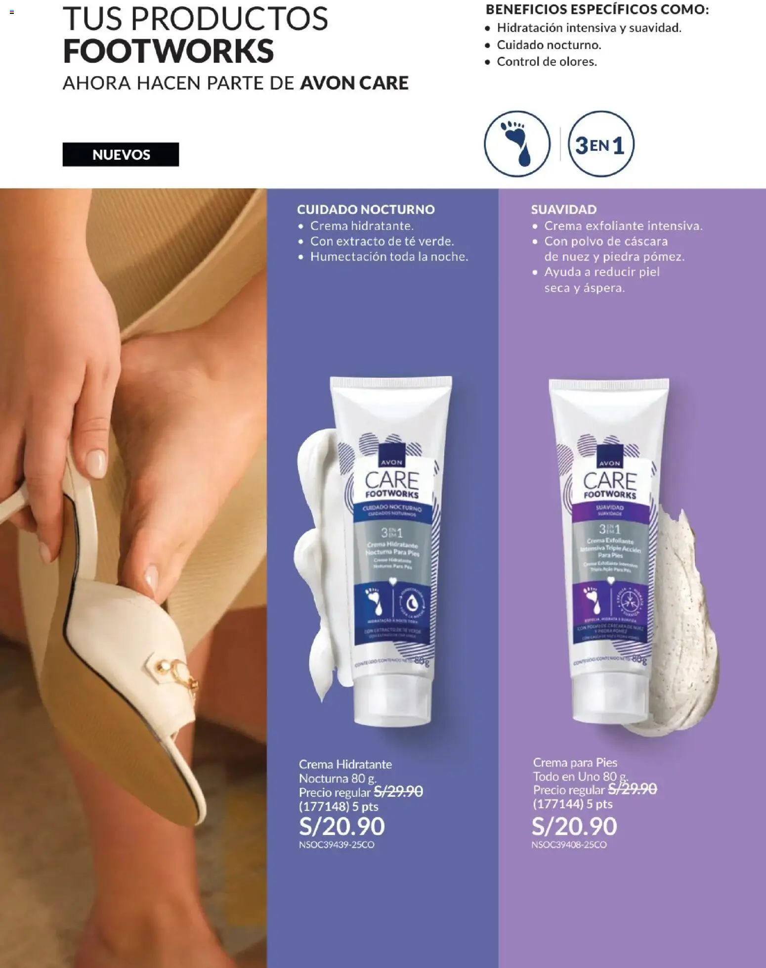 Catálogo Avon válido desde 01.01.2026 | Página: 134 | Productos: Exfoliante, Té, Crema, Polvo