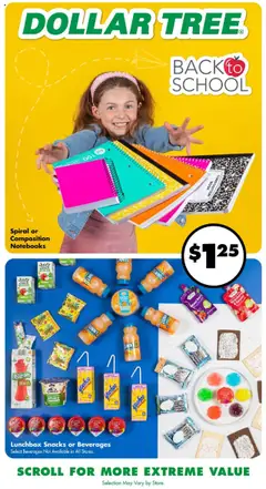 Preview of Dollar Tree weekly ads valid from 17.08.2025