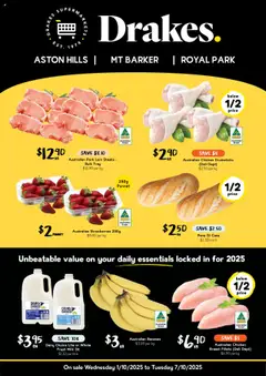 Preview of Drakes Aston Hills, Mt Barker & Royal Park - SA - valid from 01.10.2025