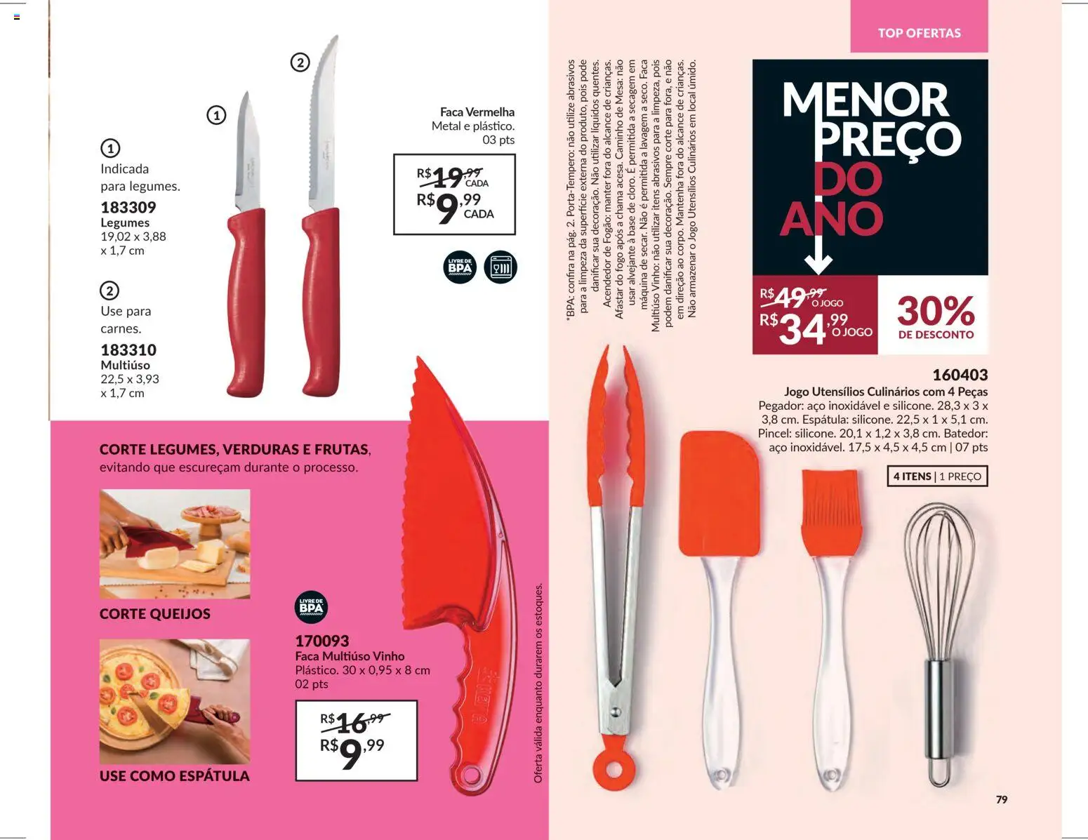 Avon Folheto - válido de 29.10.2025 | Página: 79 | Produtos: Pincel, Faca, Vinho, Espátula