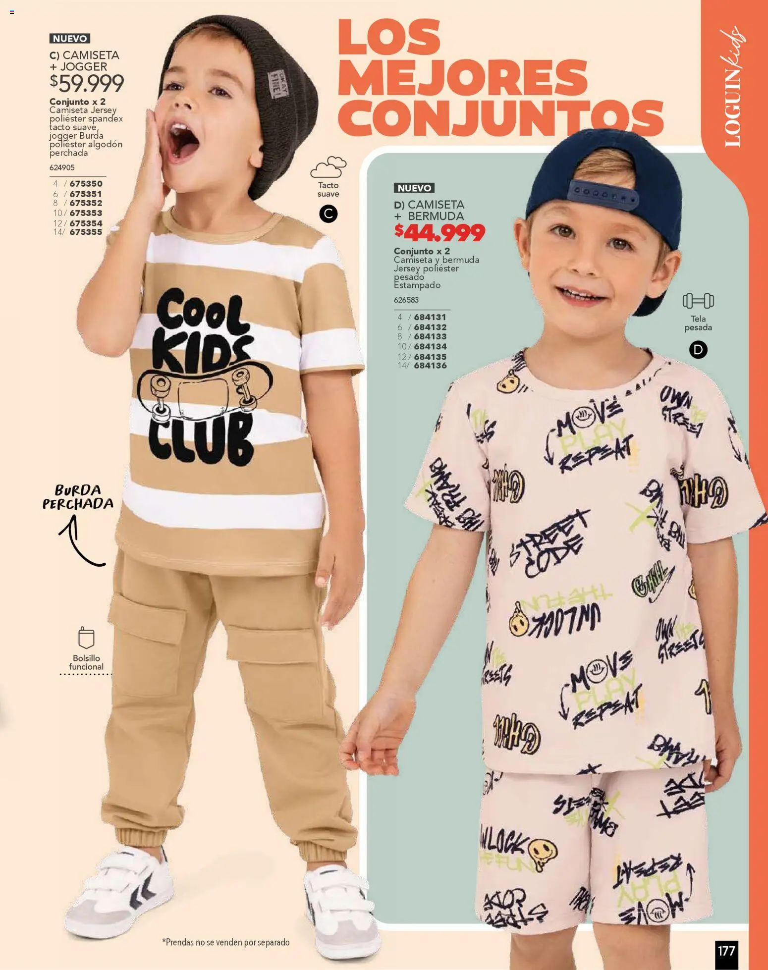 Pacifika revista - valida desde el 01.11.2025 | Página: 177 | Productos: Algodón, Bermuda, Camiseta, Conjunto