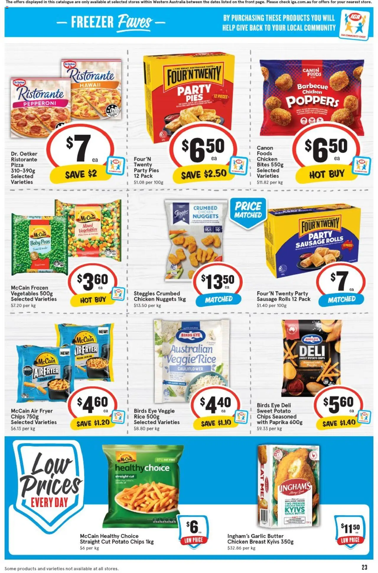 IGA catalogue - valid from 06.08.2025 | Page: 23 | Products: Rice, Chips, Steak, Freezer