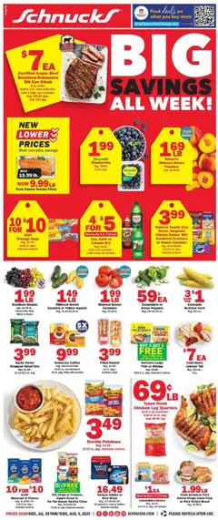 Preview of Schnucks weekly ads valid from 30.07.2025