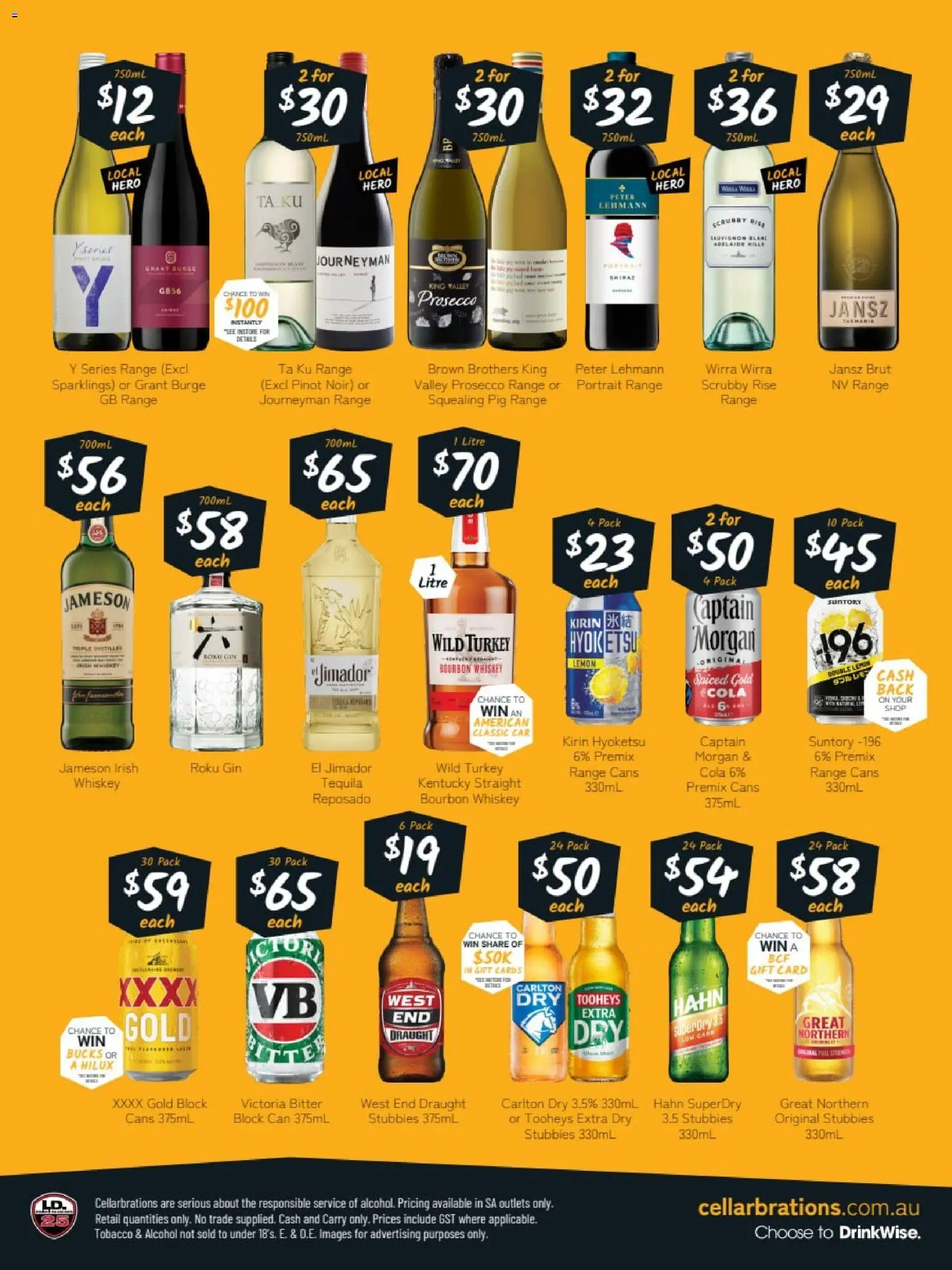 Cellarbrations catalogue - valid from 06.04.2026 | Page: 2 | Products: Bourbon, Gin, Whiskey, Lemon