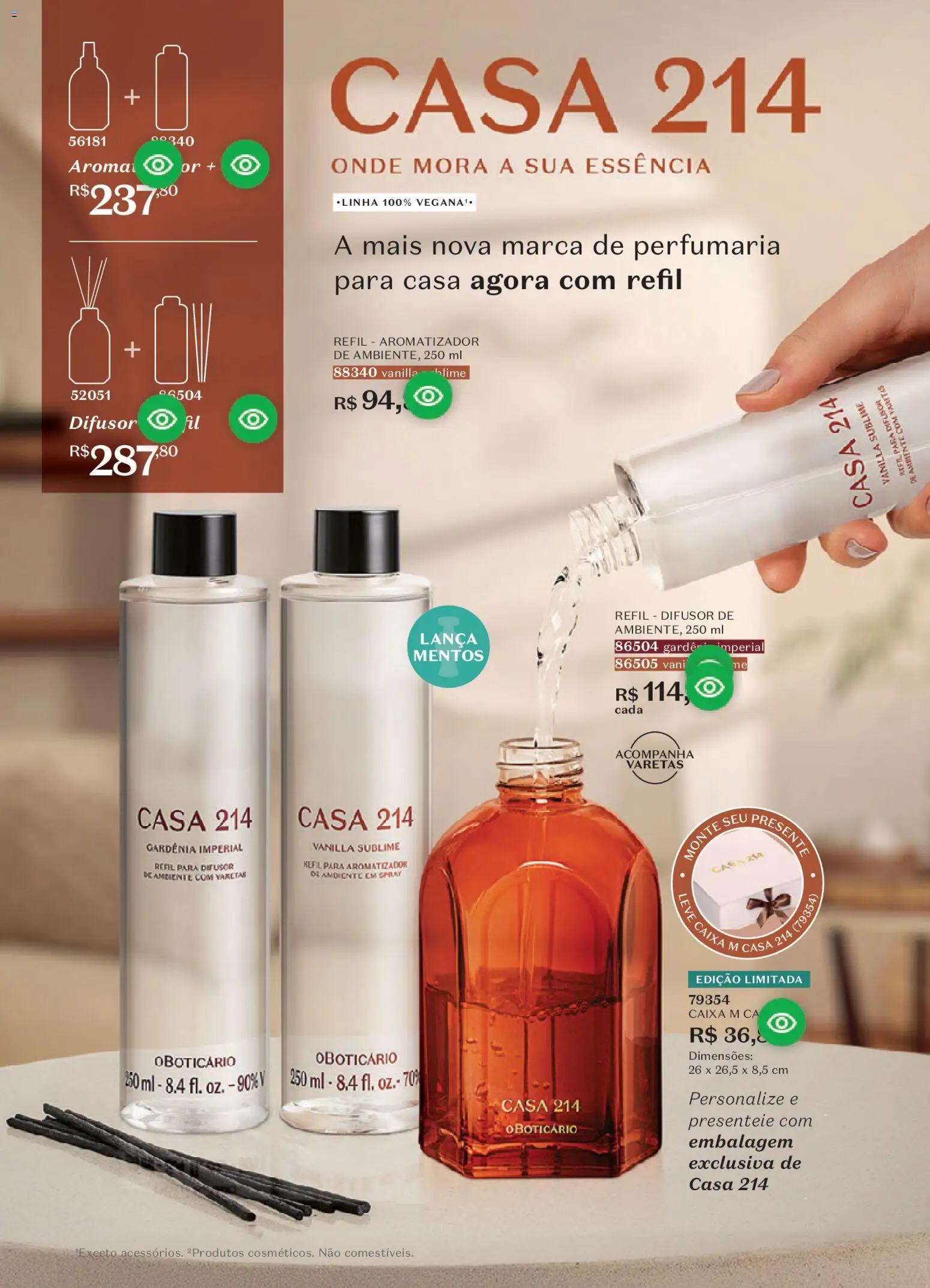 O Boticário Folheto - válido de 26.12.2025 | Página: 190 | Produtos: Difusor, Caixa