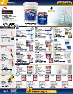 Construmart ofertas  │ válido desde el 02.09.2025 | Página: 4 | Productos: Agua, Cinta, Mate, Rodillo