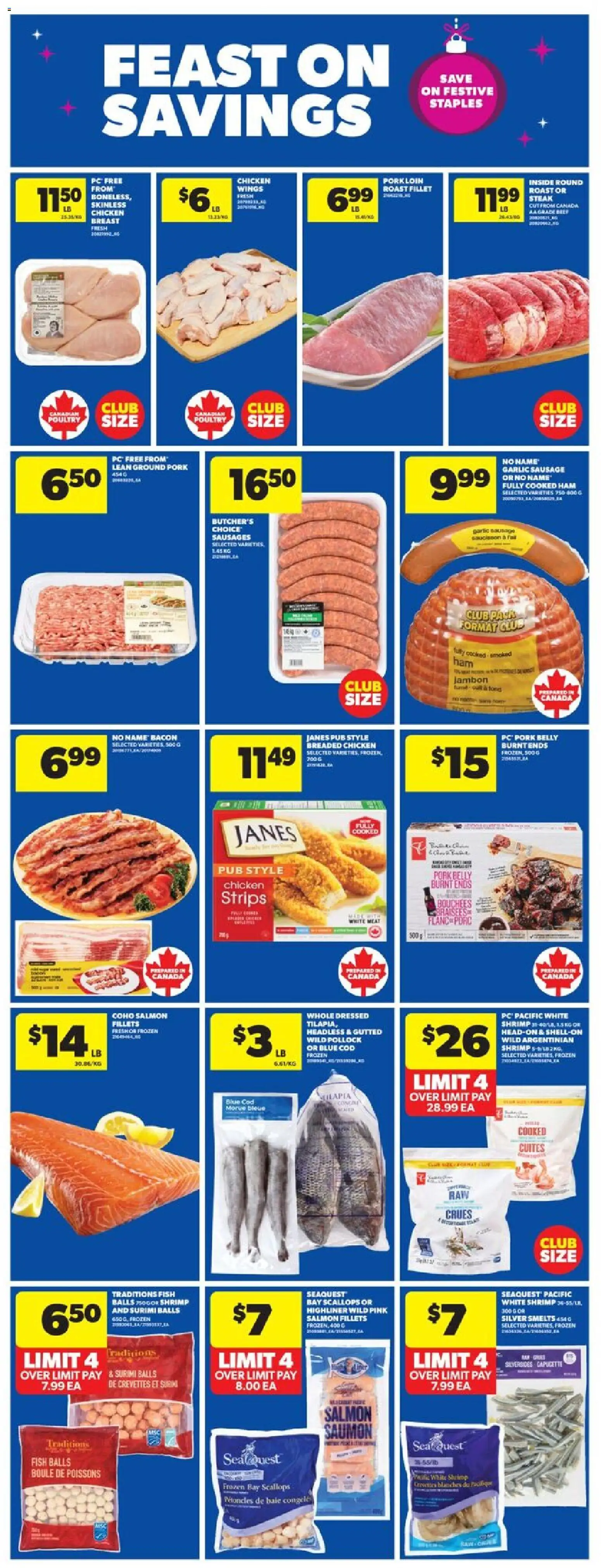 Real Canadian Superstore flyer valid from 20.11.2025 | Page: 16 | Products: PC, Ham, Chicken, Pork