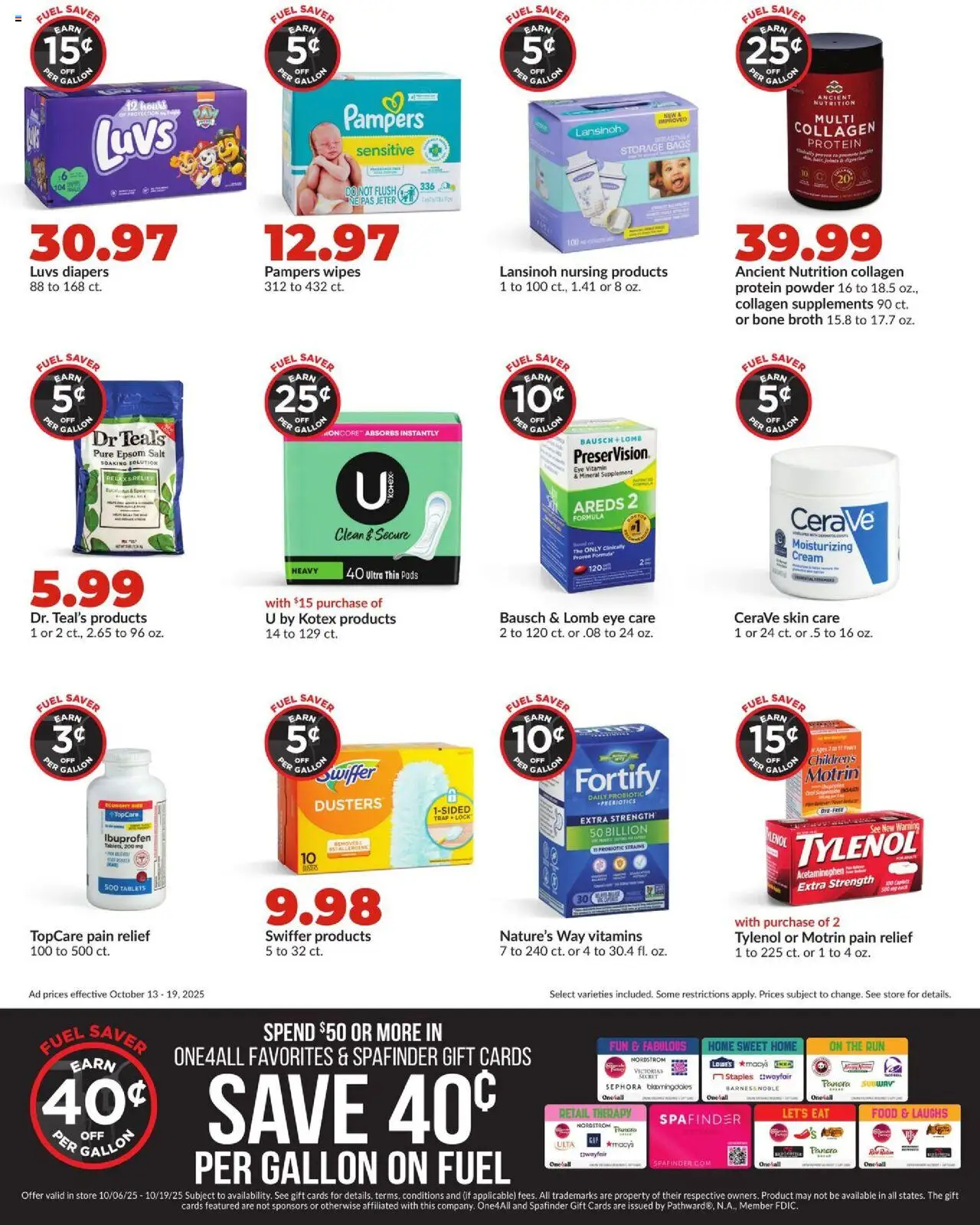 HyVee Weekly Ad - valid from 13.10.2025 | Page: 7 | Products: Powder, Cream, Epsom Salt, Salt