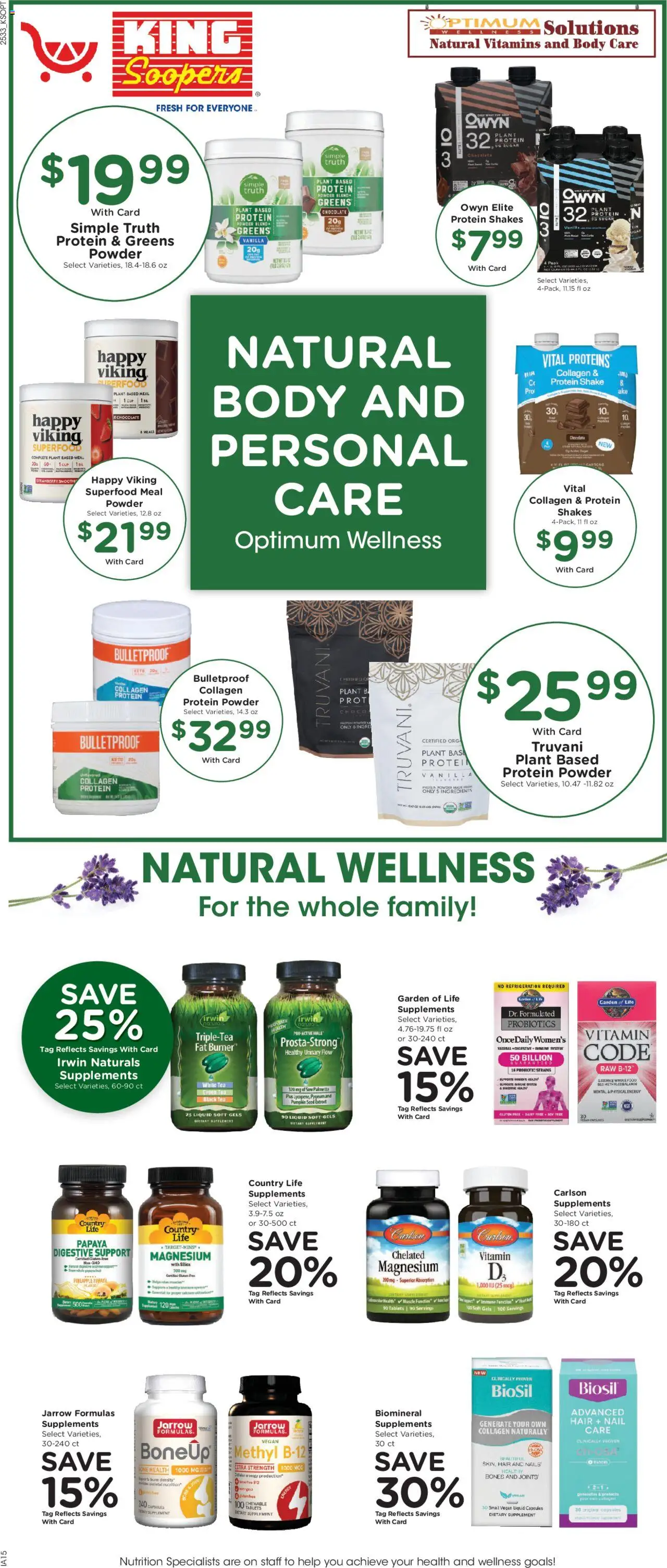 King Soopers Weekly Ad - valid from 17.09.2025 | Page: 8 | Products: Magnesium, Green Tea, Rice, Pineapple