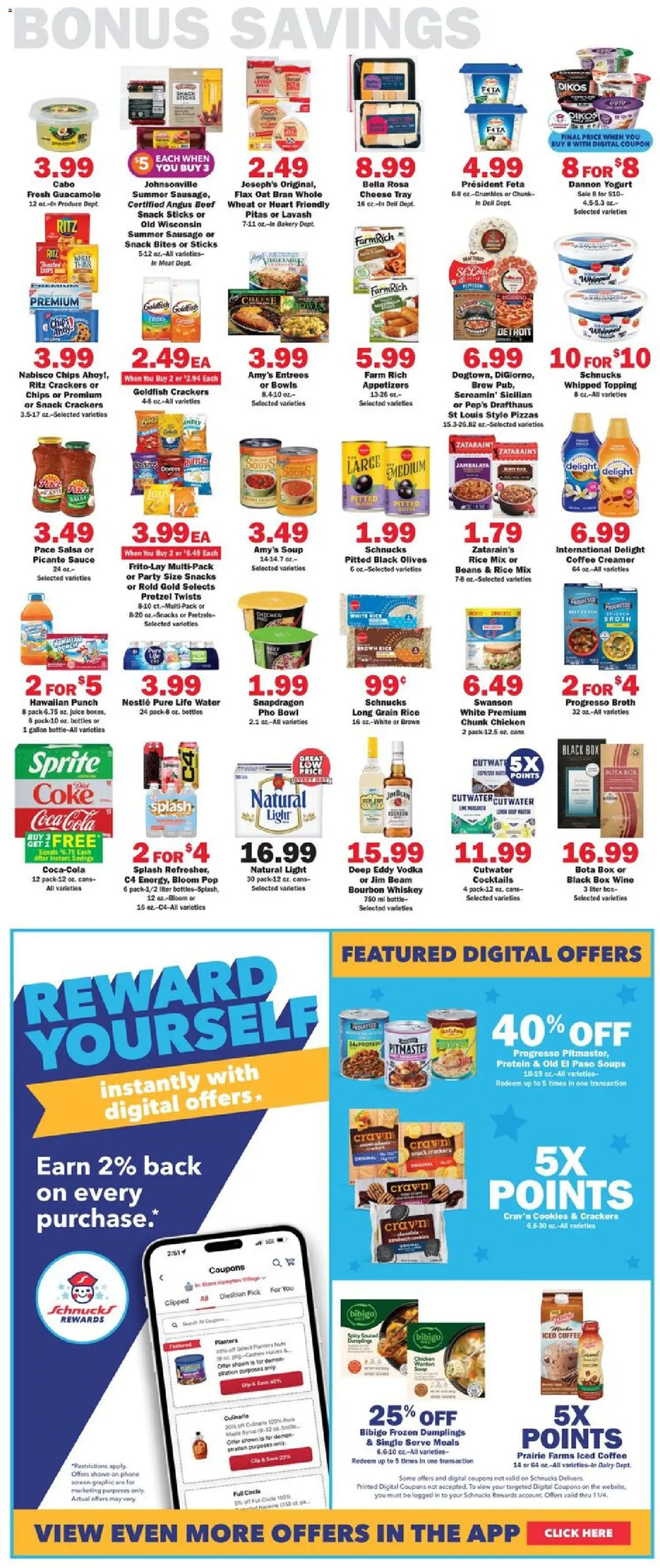 Schnucks Weekly Print Ad - MO - valid from 29.10.2025 | Page: 5 | Products: Yogurt, Juice, Chips, Vodka