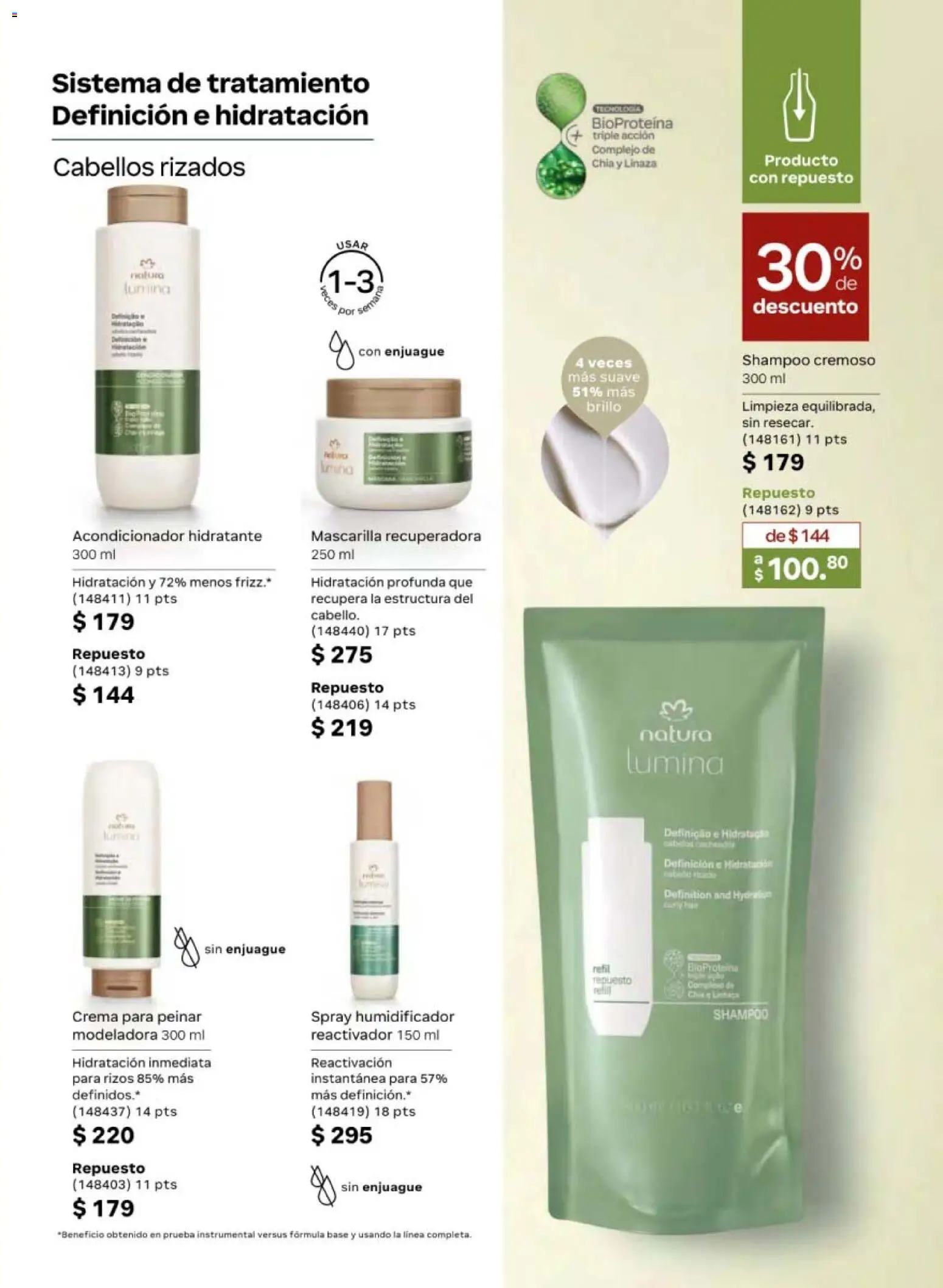 Nuevas ofertas de Natura válidas en toda la República Mexicana desde el 24.04.2026. ¡Encuentra las mejores ofertas en Natura campaña 7 2026! | Página: 135 | Productos: Crema, Brillo, Mascarilla, Acondicionador