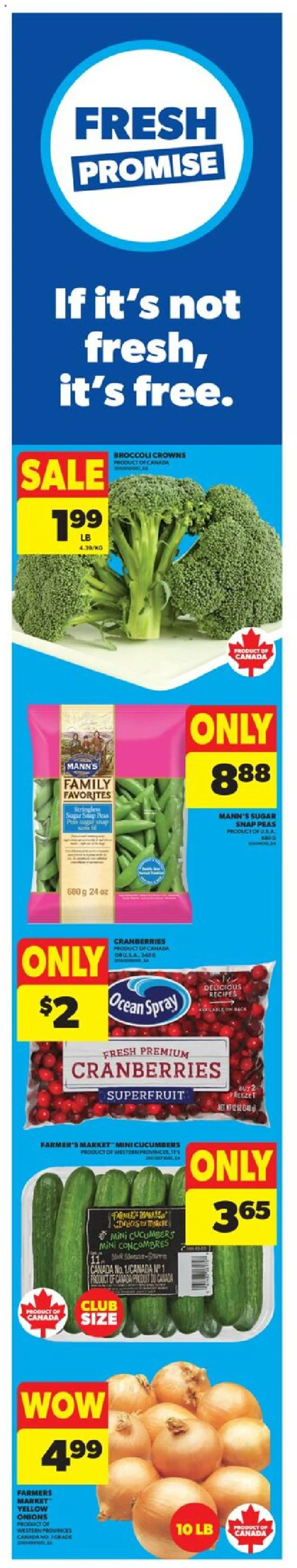 Real Canadian Superstore flyer valid from 25.09.2025 | Page: 1 | Products: Cucumbers