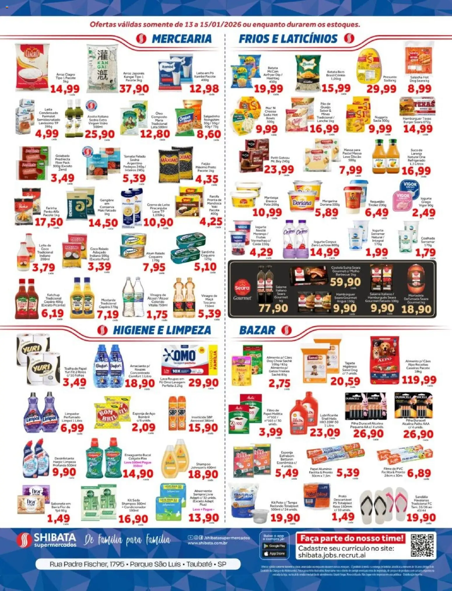 Shibata Folheto - válido de 13.01.2026 | Página: 2 | Produtos: Esponja, Manteiga, Salame, Azeite