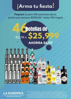 Vista previa de La Europea catálogo Arma tu Fiesta, nuevo folleto de la tienda, válido en México a partir del 07.01.2025
