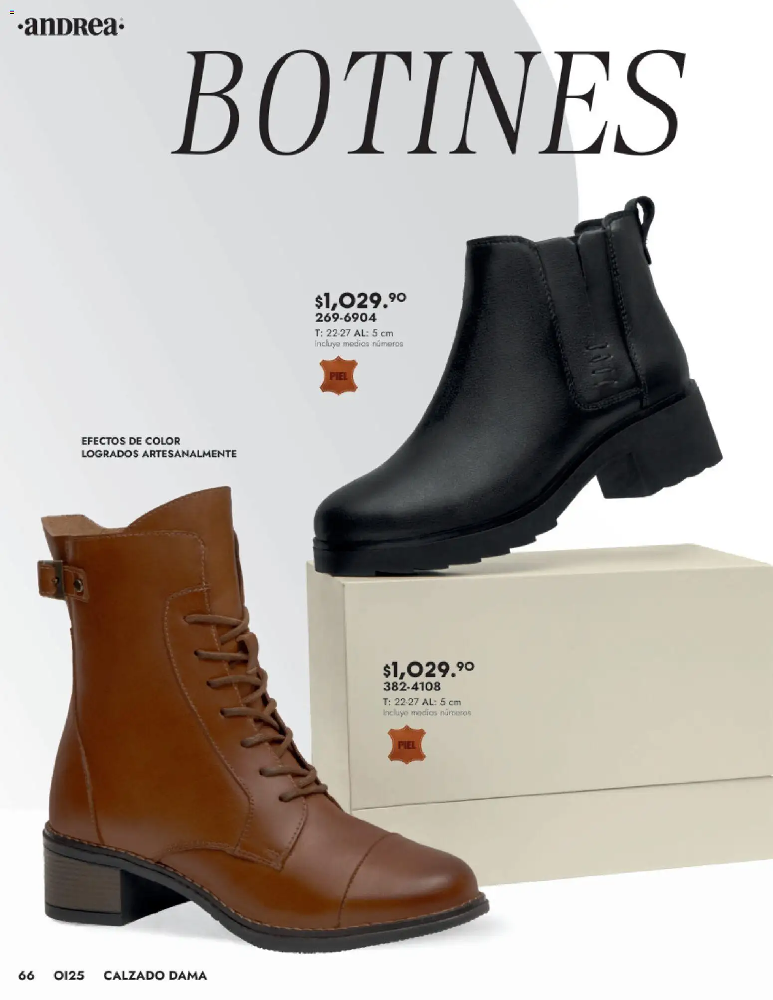 Nuevas ofertas de Andrea válidas en toda la República Mexicana desde el 24.08.2025. ¡Encuentra las mejores ofertas en Andrea - Catálogo Calzado Dama! | Página: 66 | Productos: Botines