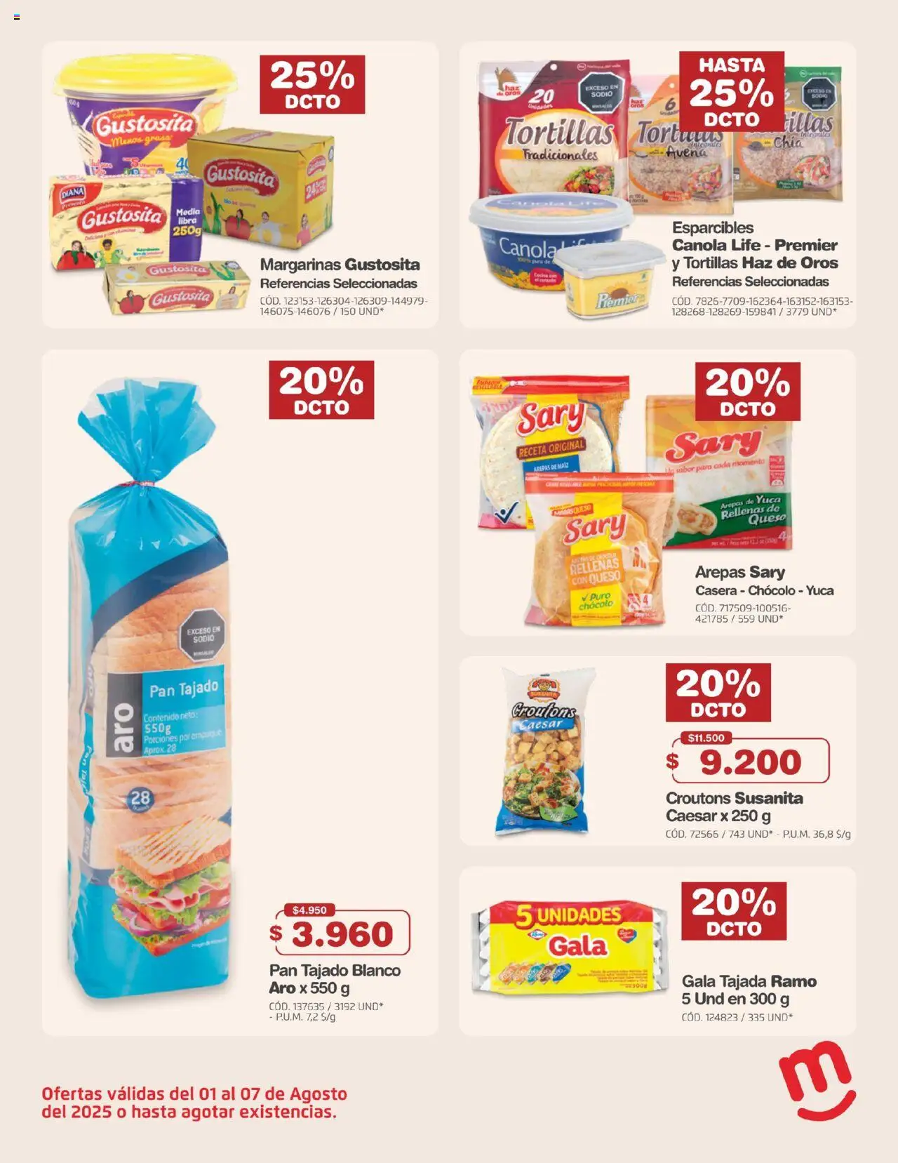 Makro revista - valida desde el 01.08.2025 | Página: 18 | Productos: Avena, Peso, Yuca, Pan