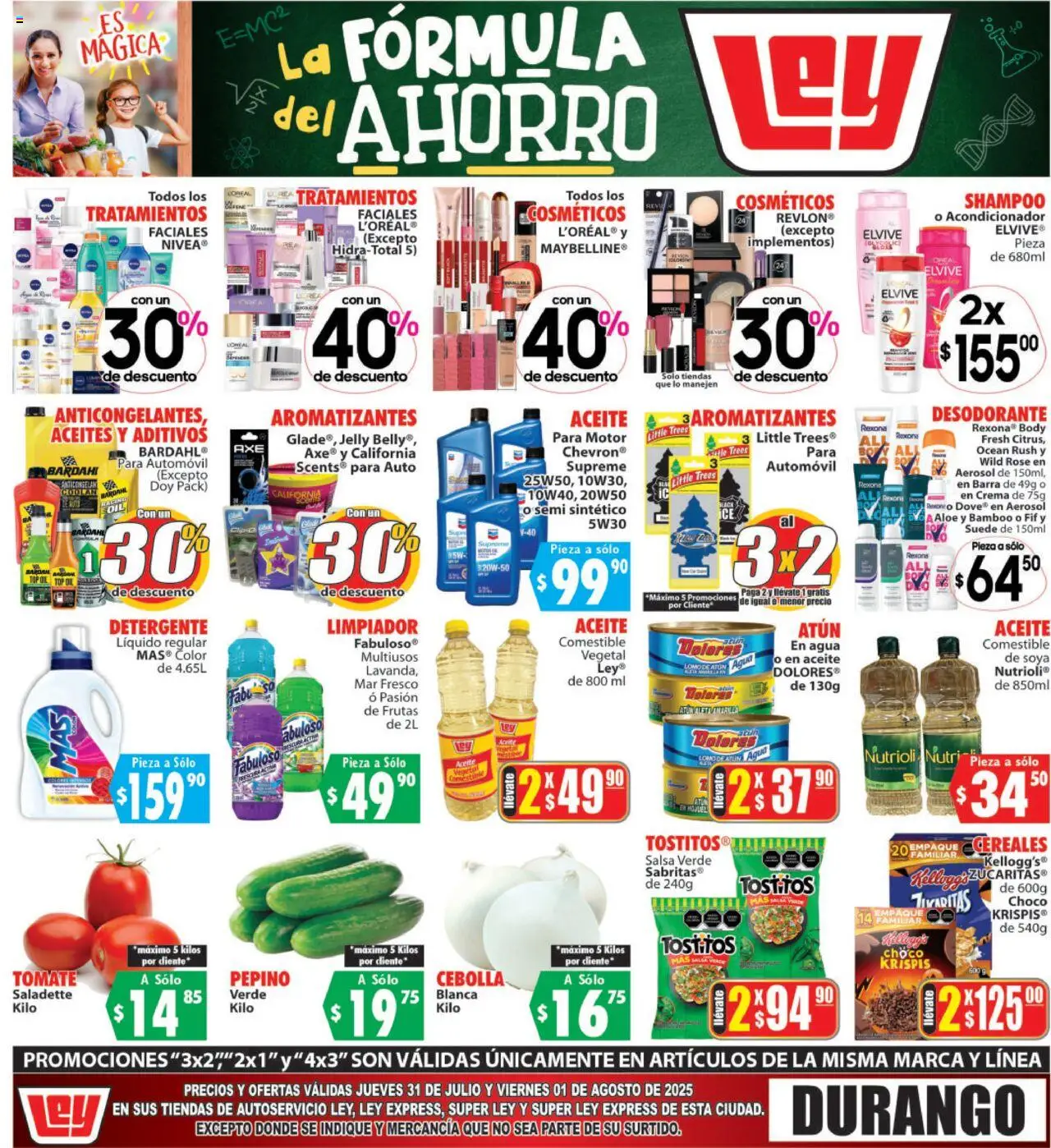 Nuevas ofertas de Casa Ley válidas en toda la República Mexicana desde el 31.07.2025. ¡Encuentra las mejores ofertas en Casa Ley - Folleto Autoservicio! | Página: 2 | Productos: Cebolla, Atún, Crema, Acondicionador