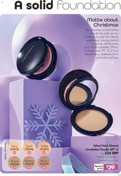 Preview of Nutrimetics Catalogue Holiday magic - valid from 12.10.2025 | Page: 39 | Products: Powder, Nutmeg, Foundation