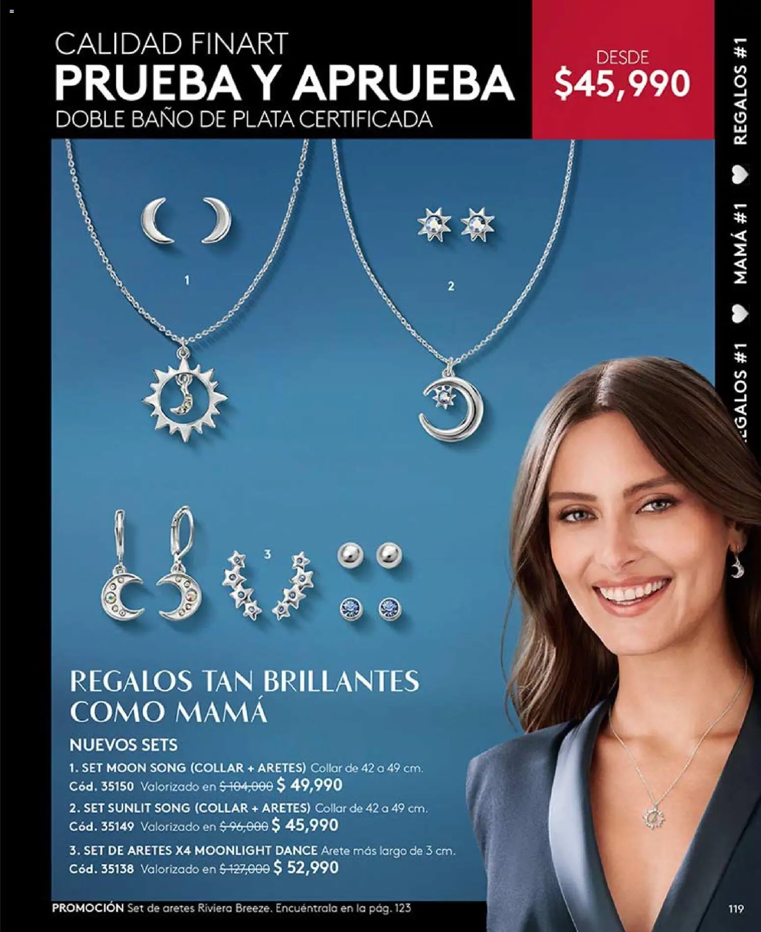 Ésika revista - valida desde el 03.04.2026 | Página: 119 | Productos: Aretes, Baño, Collar