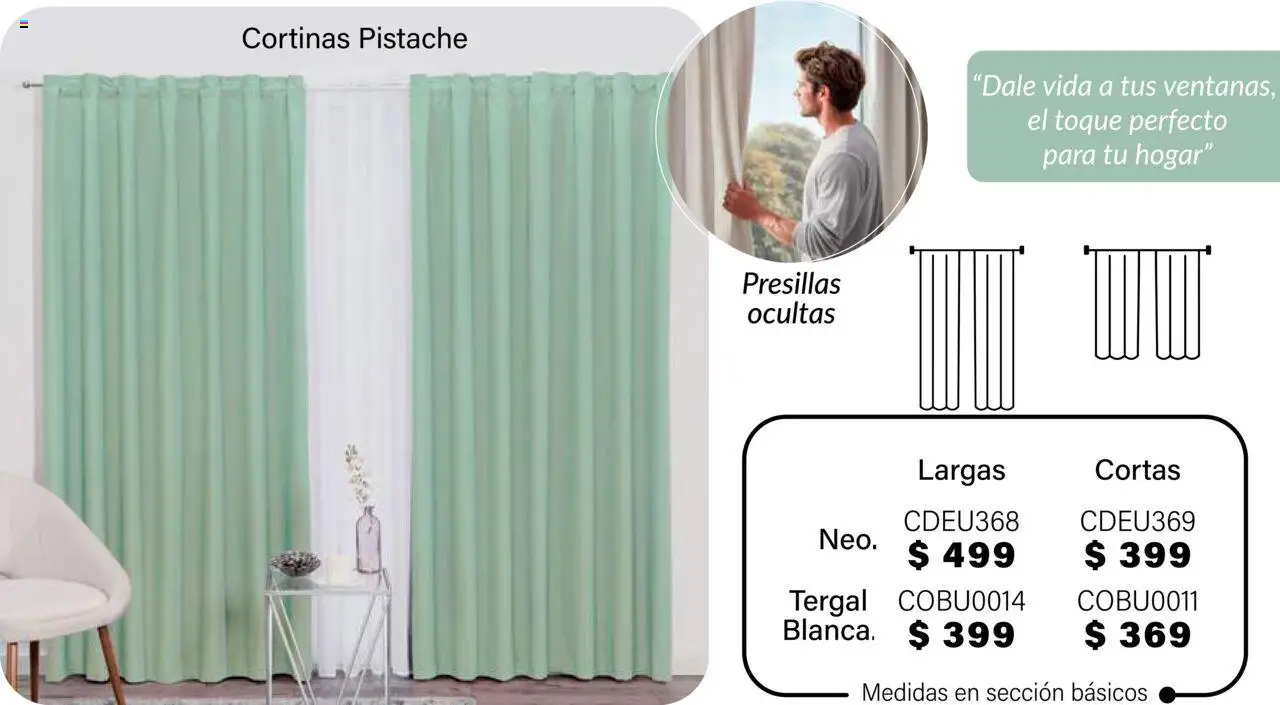 Nuevas ofertas de Colchas Concord válidas en toda la República Mexicana desde el 01.08.2025. ¡Encuentra las mejores ofertas en Colchas Concord - Catálogo! | Página: 465 | Productos: Cortinas
