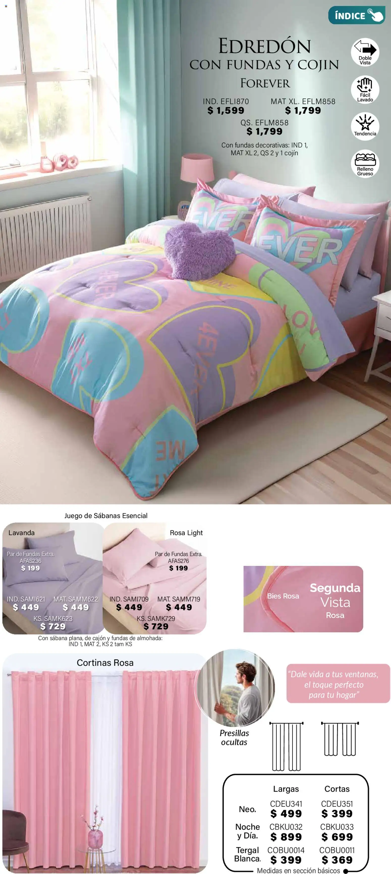 Nuevas ofertas de Colchas Concord válidas en toda la República Mexicana desde el 01.11.2025. ¡Encuentra las mejores ofertas en Colchas Concord Buen Fin! | Página: 127 | Productos: Juego, Almohada, Sabanas, Cortinas